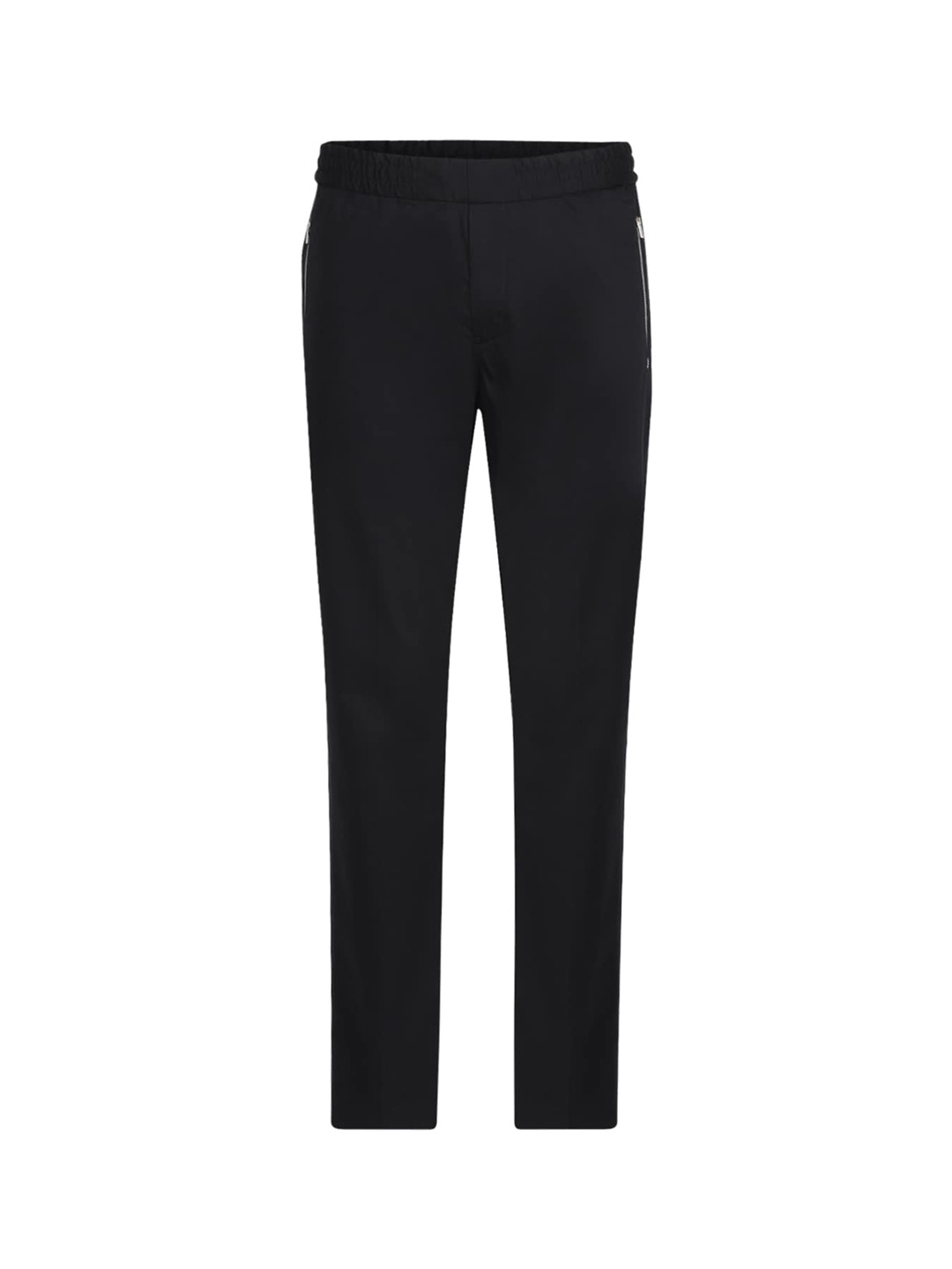 

PS By Paul Smith Men Navy Blue Pure Cotton Trousers