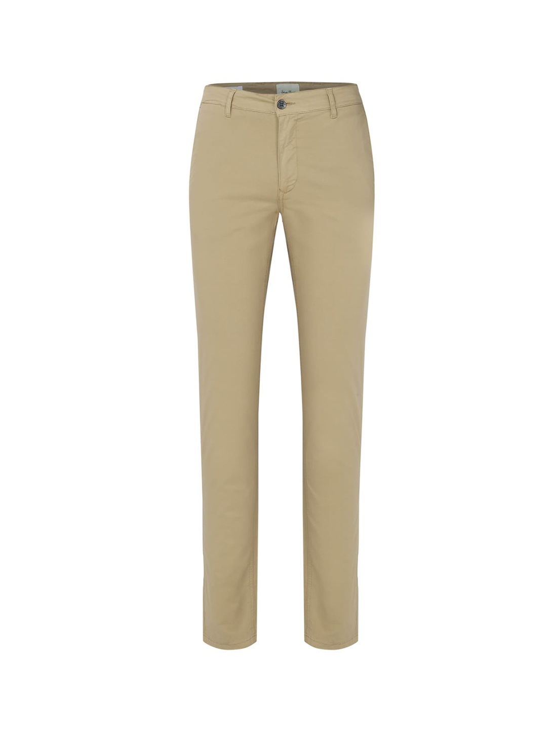 

SERGE BLANCO Men Beige Solid Trousers