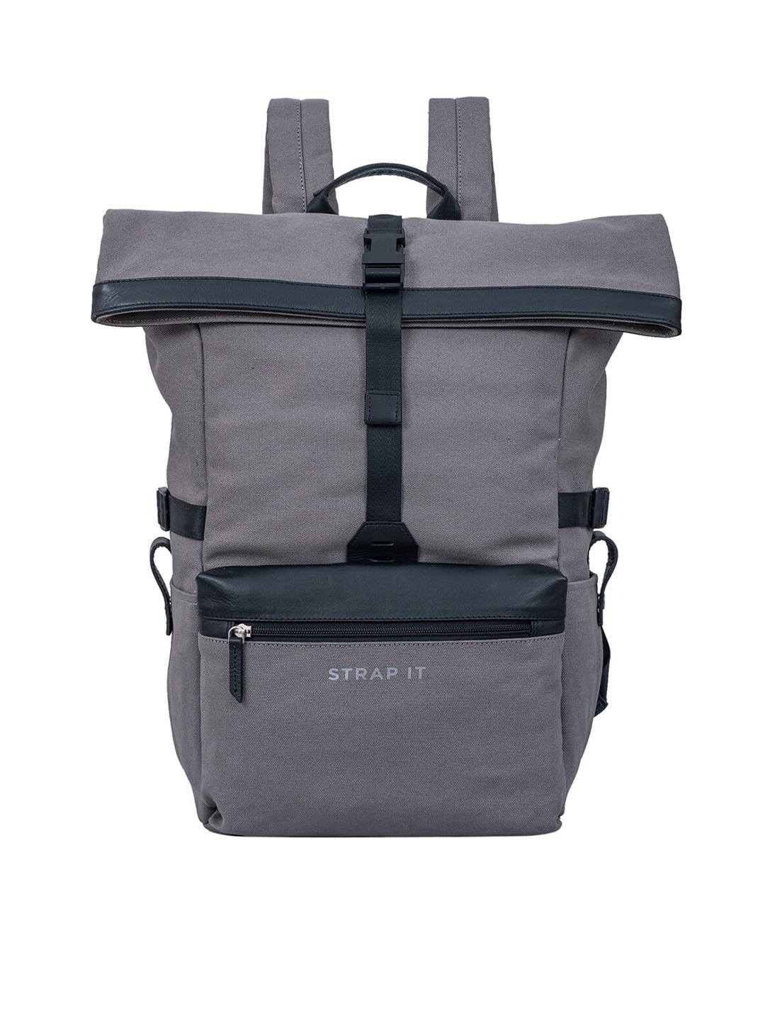

STRAP IT Unisex Grey Contrast Detail duraBase 15 Inch Laptop Backpack