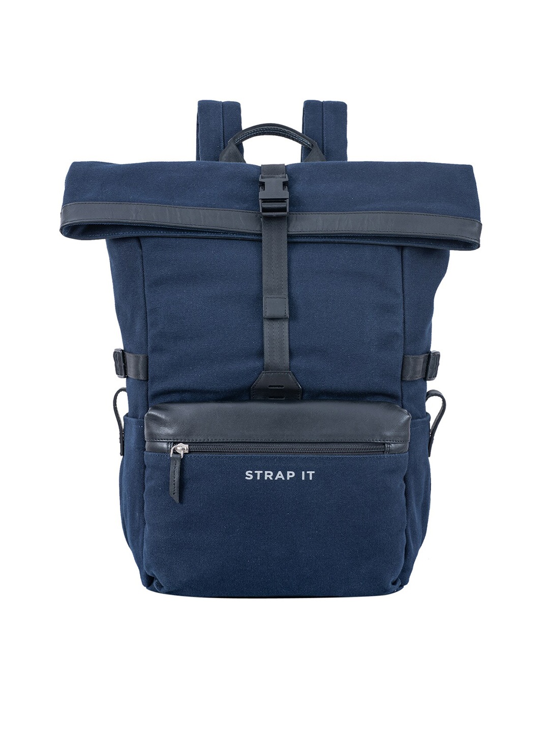

STRAP IT Unisex Blue Durabase Backpack with Shoe Pocket