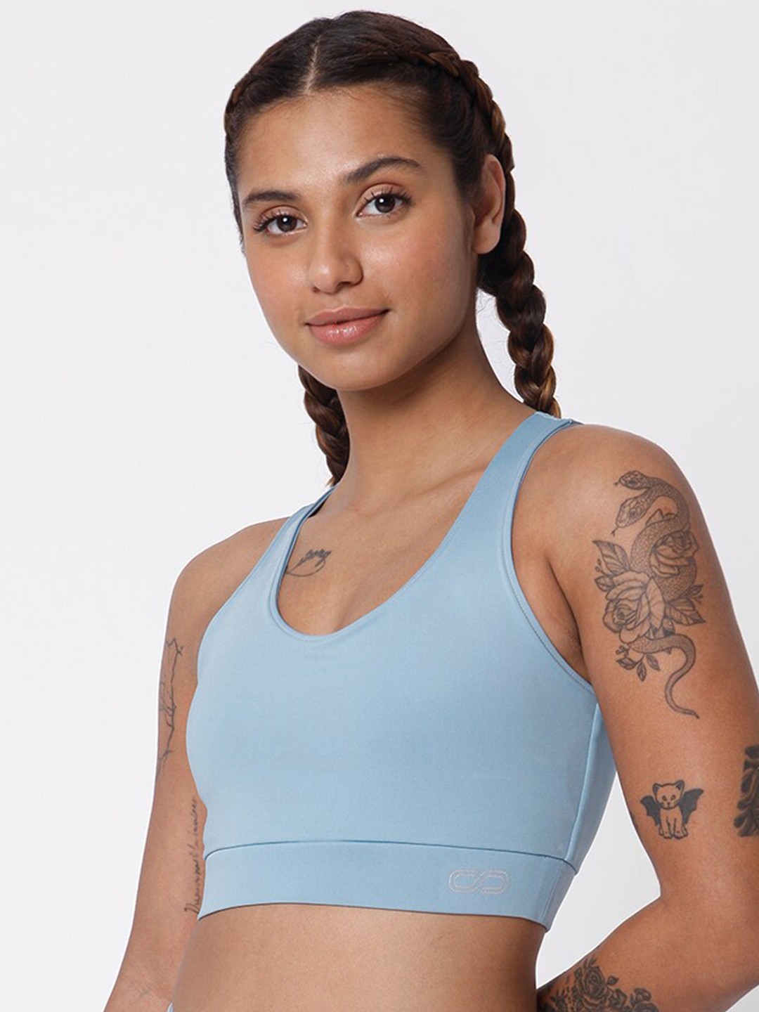 

Silvertraq Blue Sports Bra Lightly Padded