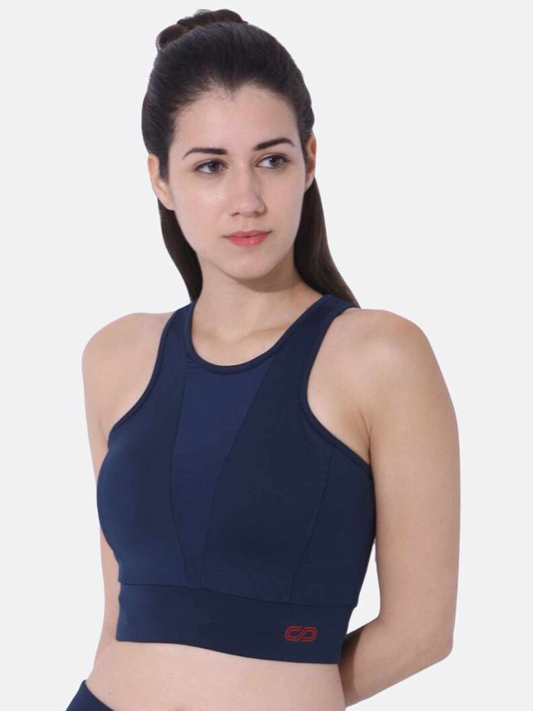 

Silvertraq Navy Blue Sports Bra Lightly Padded