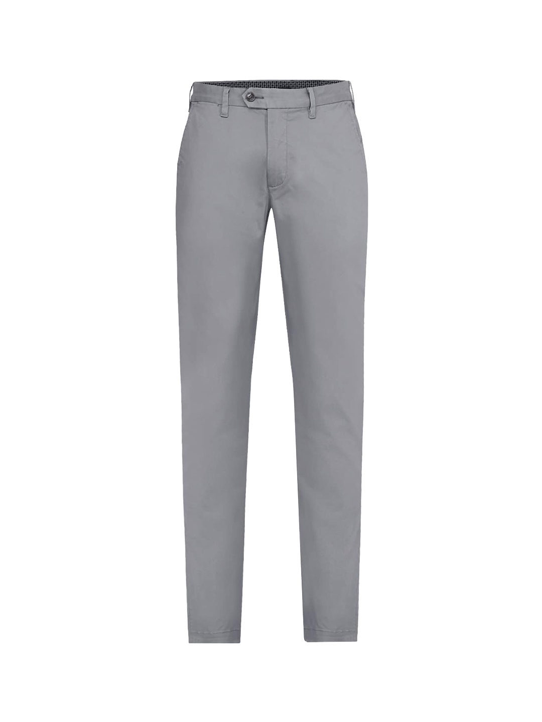 

Ted Baker Men Grey Regular Fit Pure Cotton Chinos