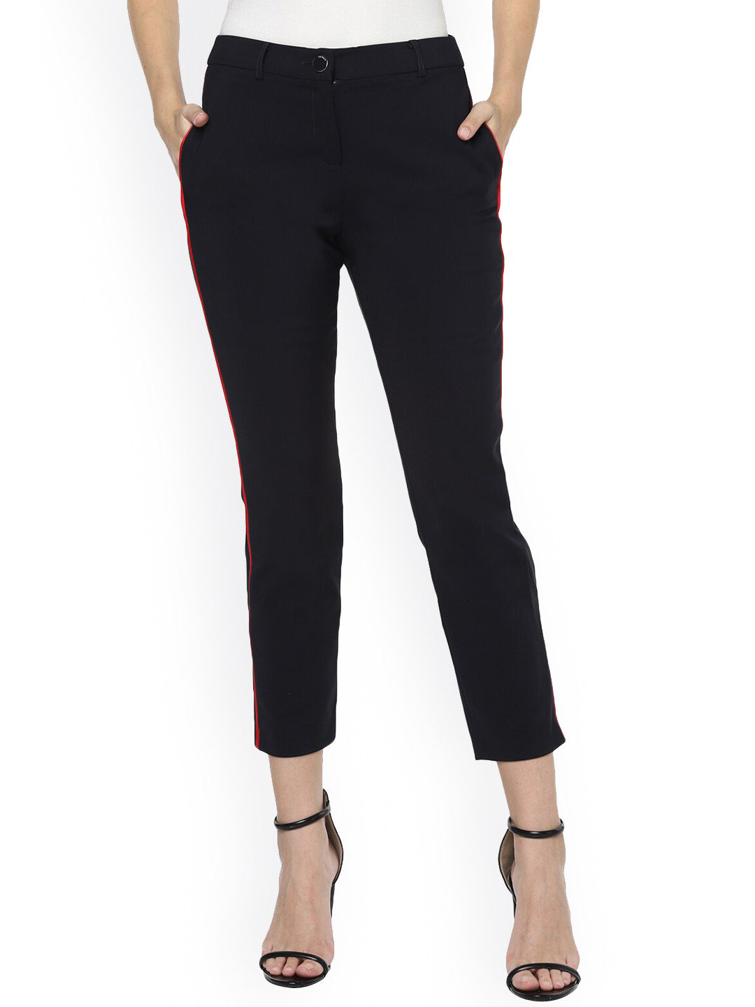 

Ted Baker Women Black Pure Cotton Trousers