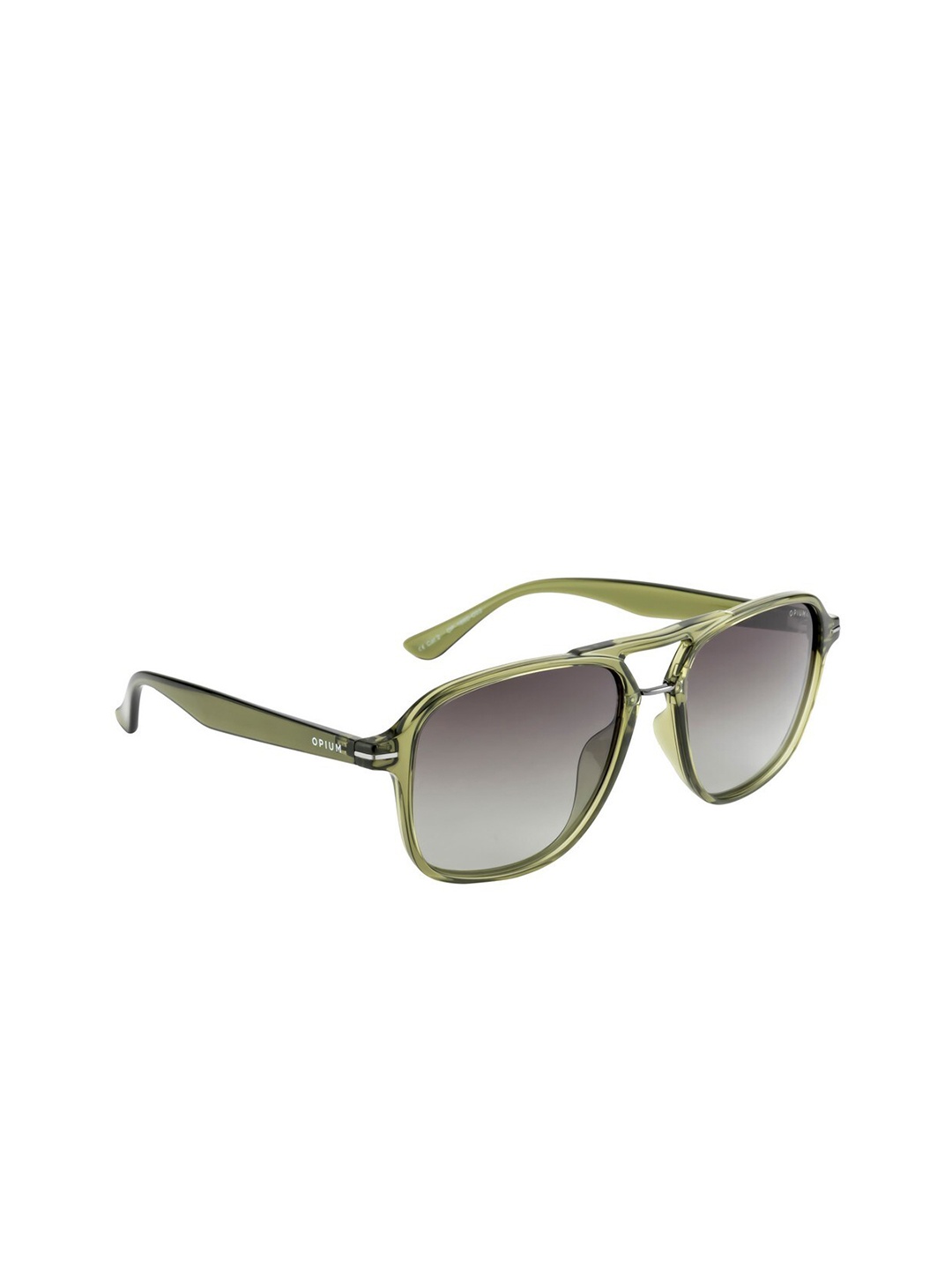 

OPIUM Men Green Lens & Green Rectangle Sunglasses with Polarised and UV Protected Lens