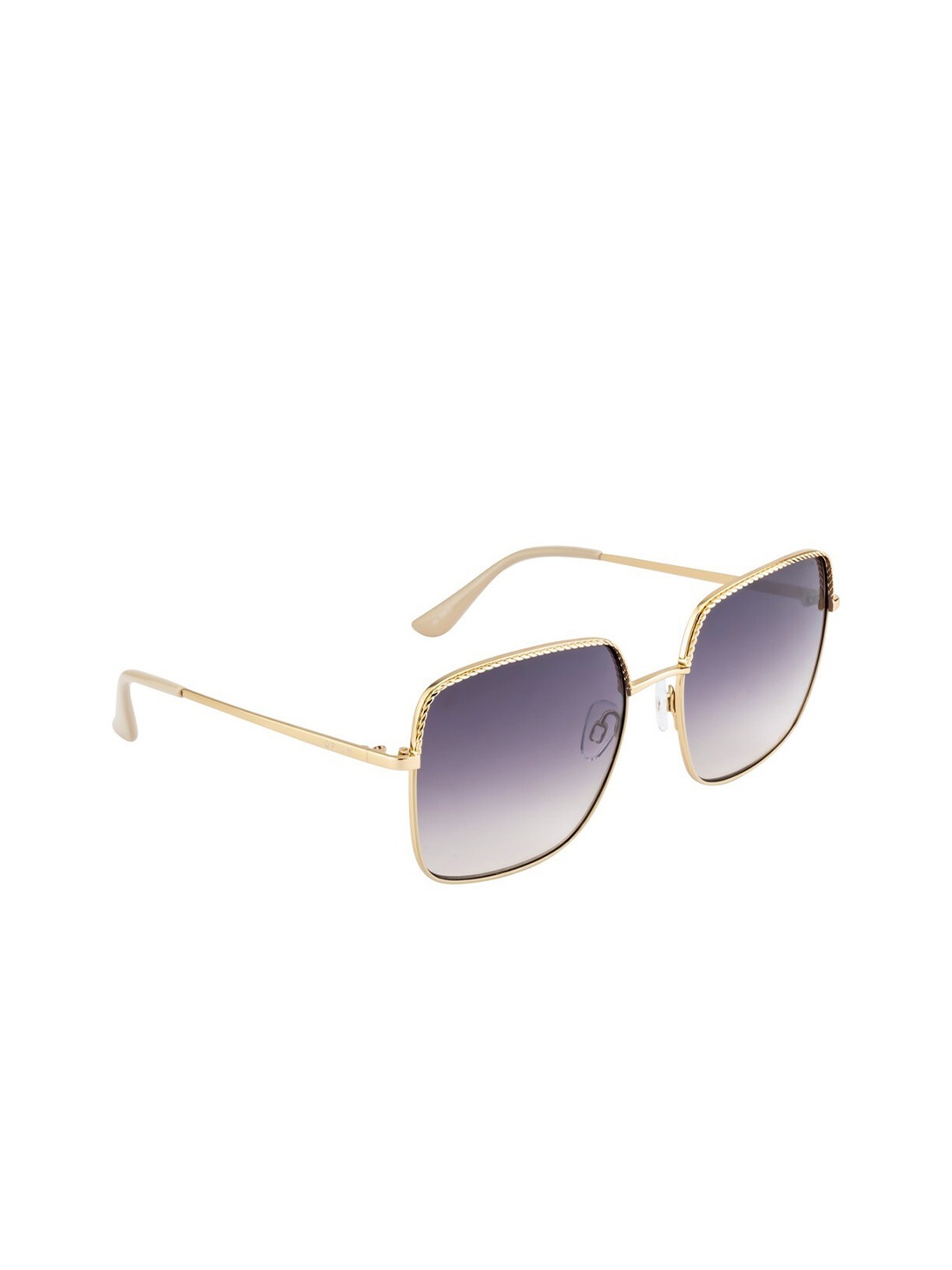 

OPIUM Women Grey Lens & Gold-Toned Square Sunglasses with UV Protected Lens