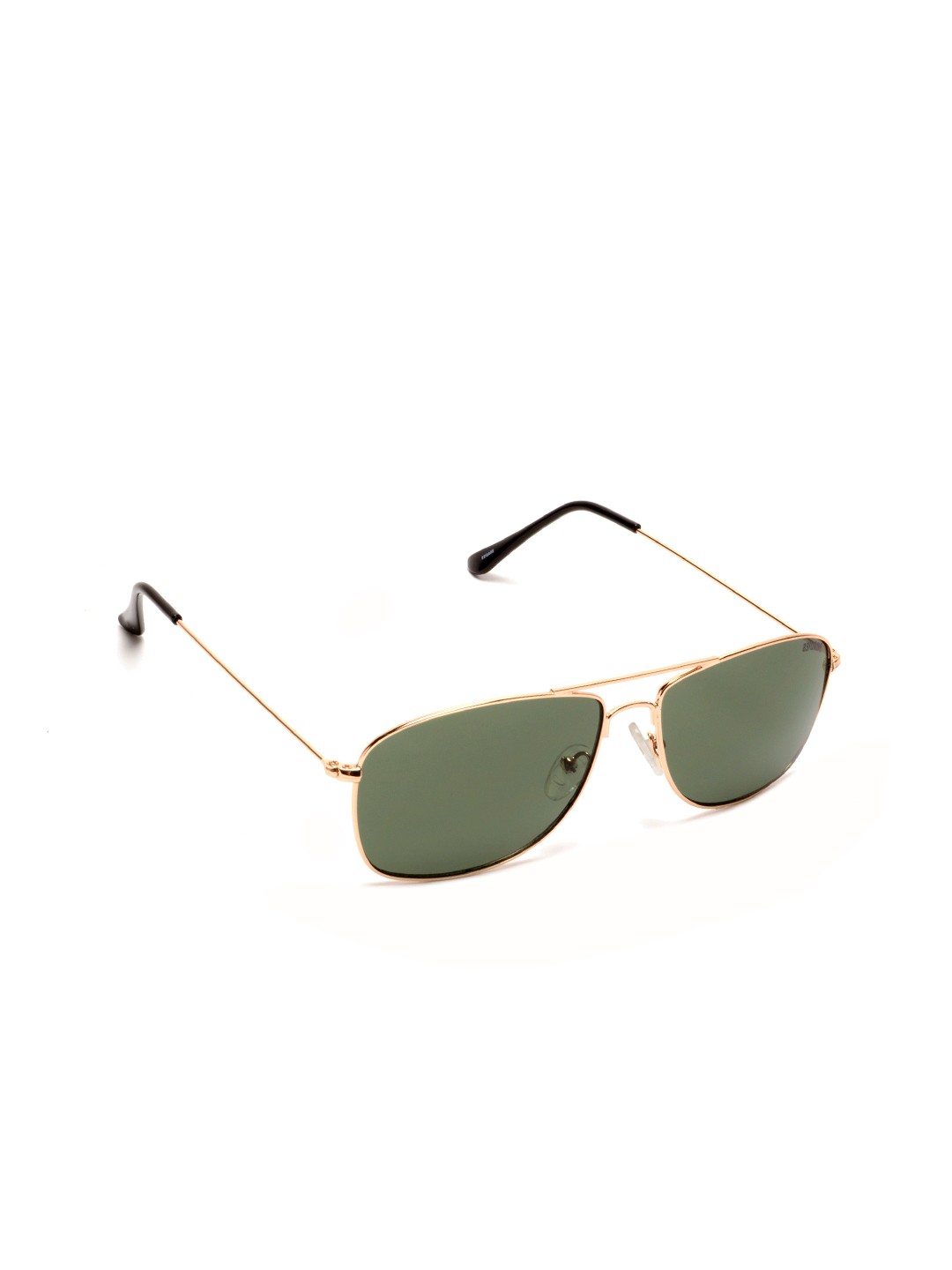 

Roadies Unisex Green Lens & Gold-Toned Square Sunglasses with UV Protected Lens