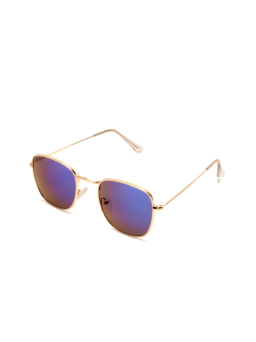 

Roadies Unisex Blue Lens & Gold-Toned Square Sunglasses with UV Protected Lens