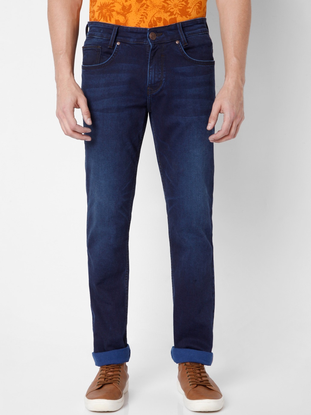 

Mufti Men Blue Light Fade Stretchable Cotton Jeans