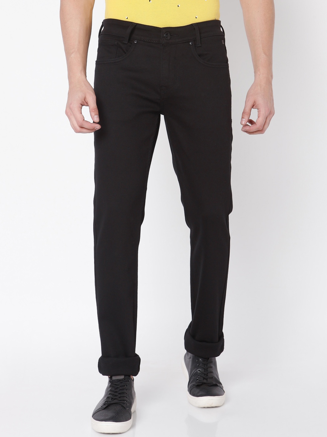

Mufti Men Black Slim Fit Stretchable Jeans
