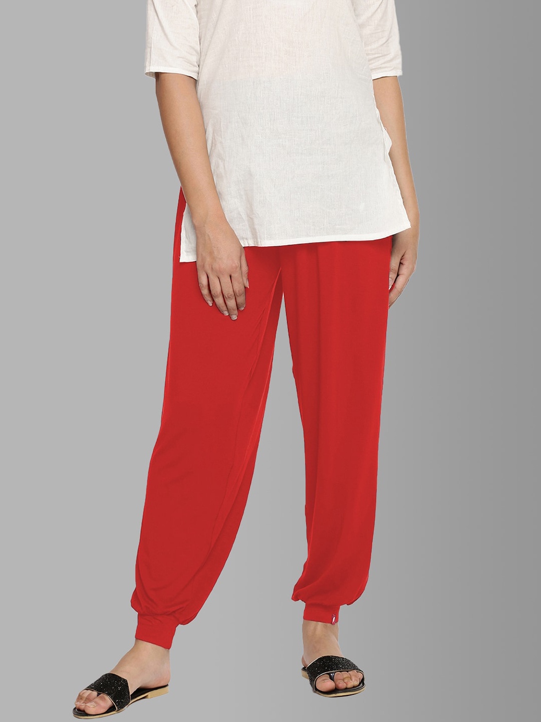 

Feather Soft Elite Women Red Solid Harem Pants