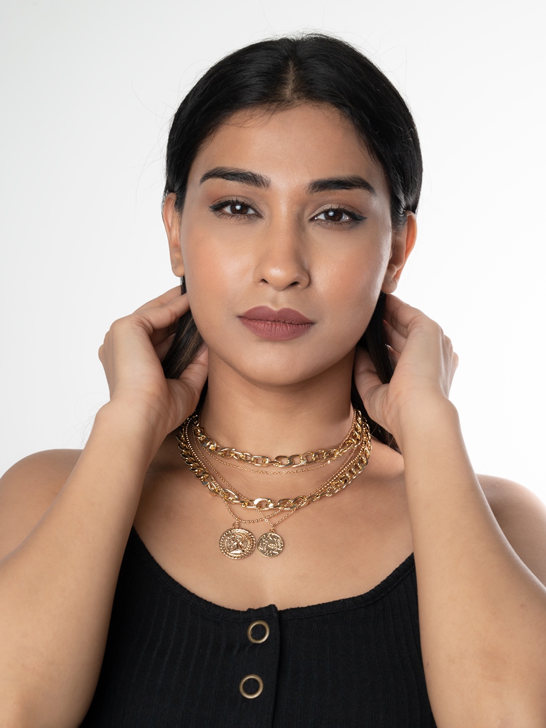 

WHITE LIES Gold-Toned Layered Necklace