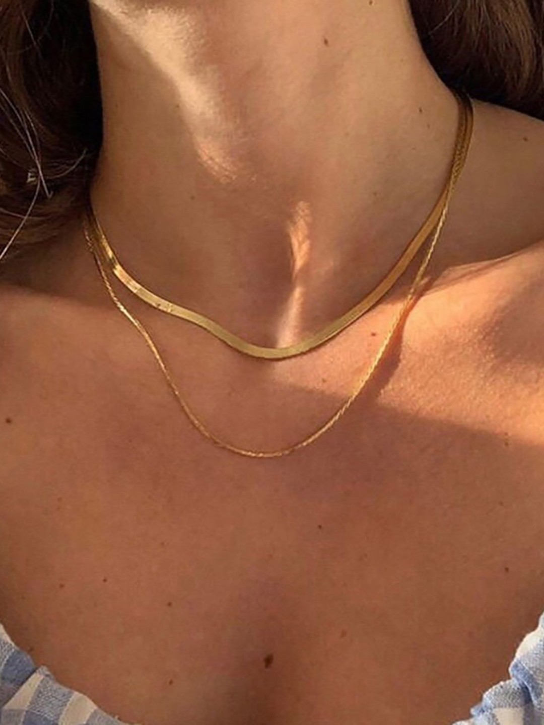 

WHITE LIES 18k Gold-Plated Layered Necklace