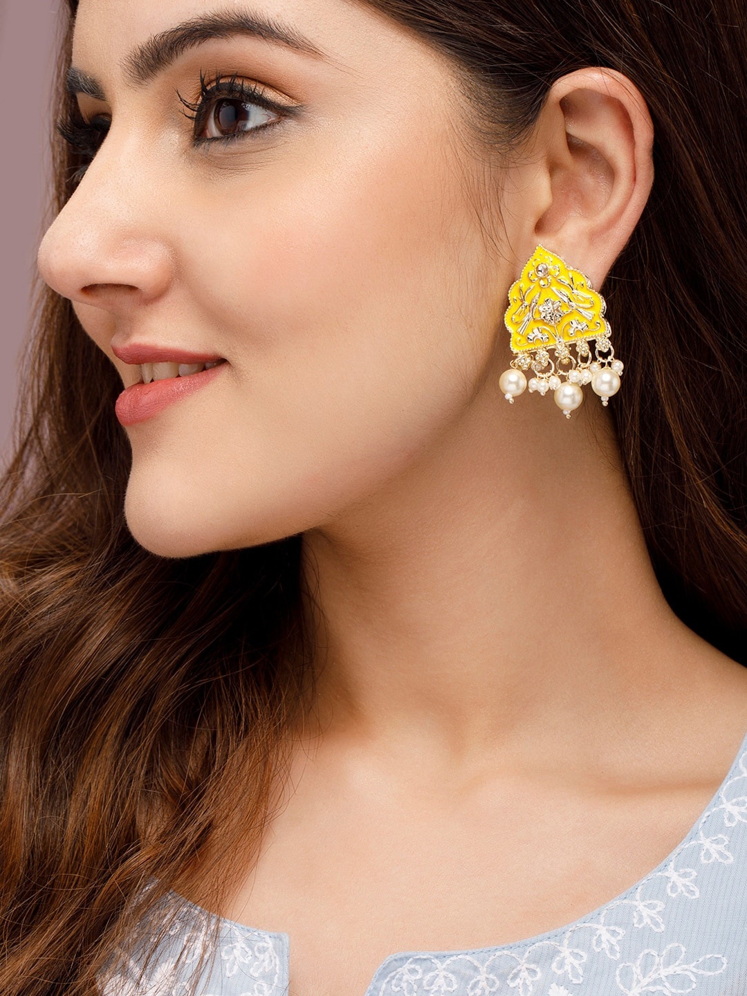

Rubans Gold-Plated Classic Studs Earrings