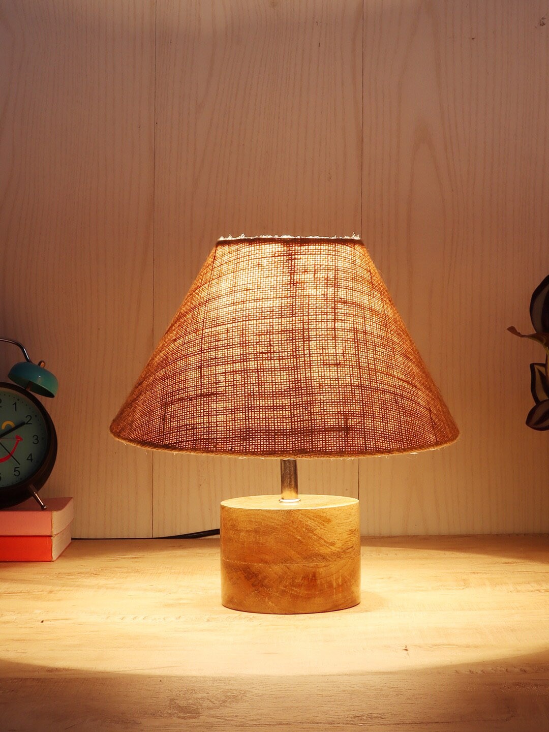

Devansh Beige Wood Table Lamp With Jute Shade