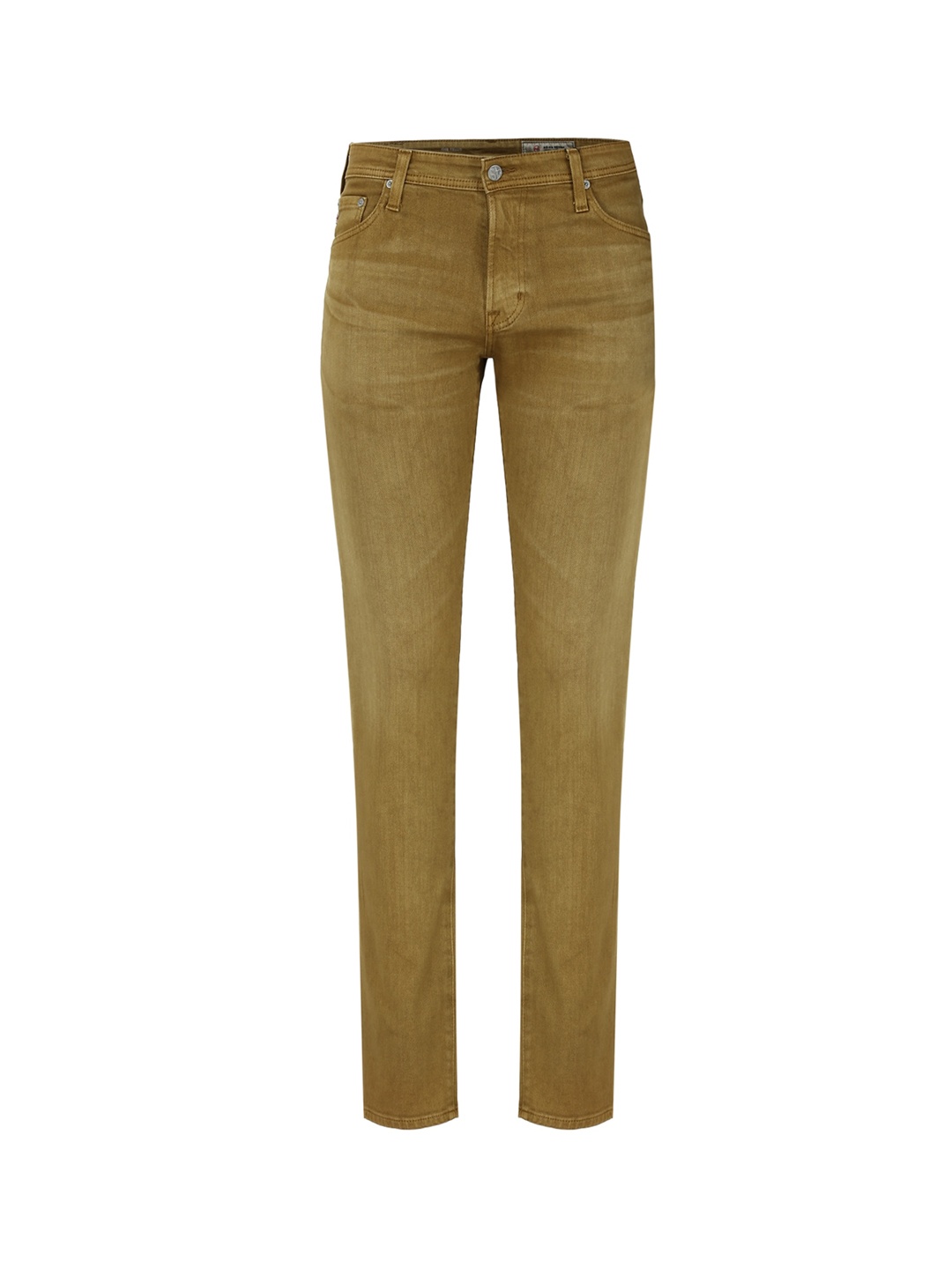 

Adriano Goldschmied Men Khaki Regular Fit Pure Cotton Jeans