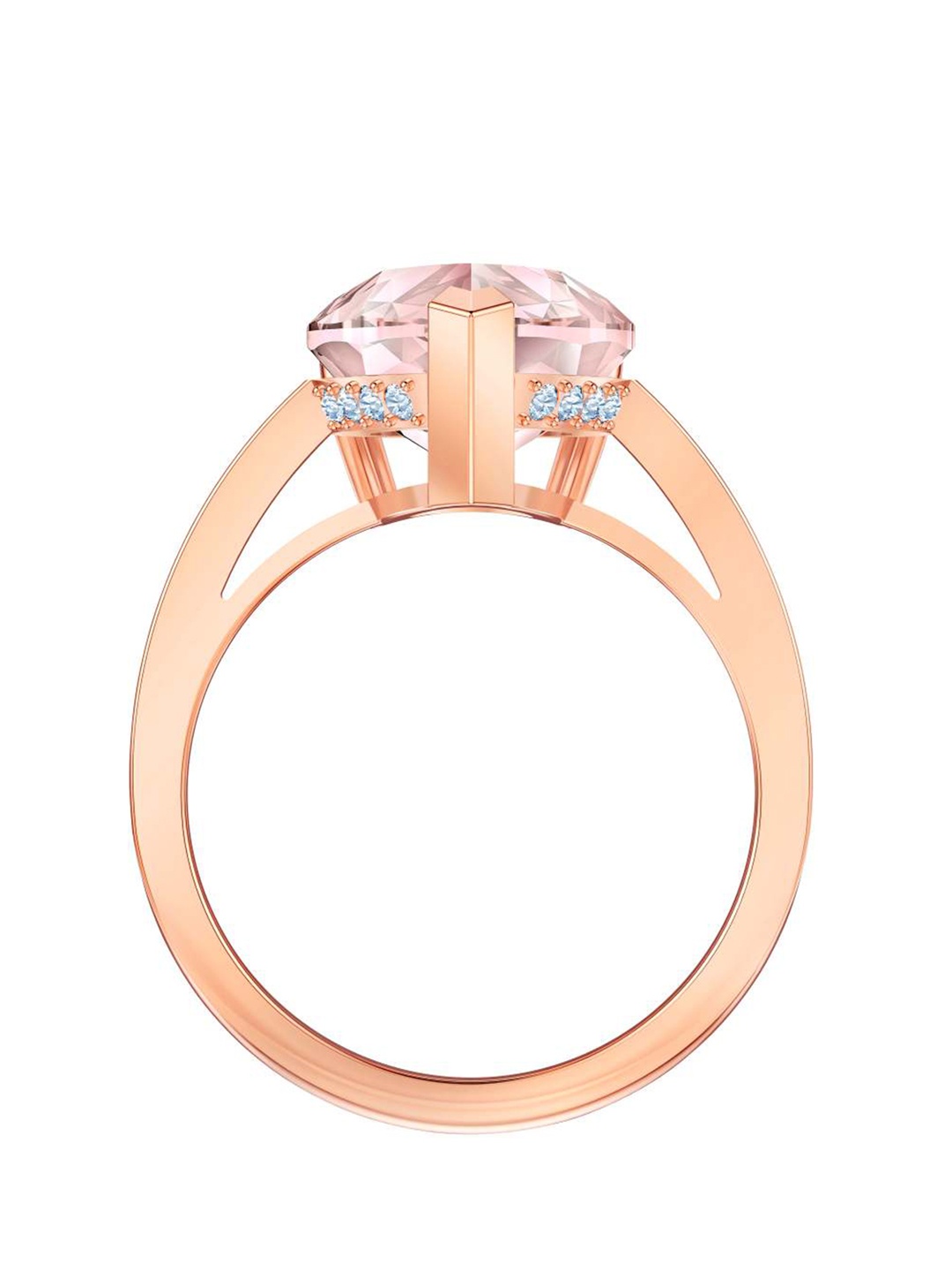 

SWAROVSKI Rose Gold-Plated VINTAGE:RING VINTAGE VROS/CRY/ROS 52 Finger Ring