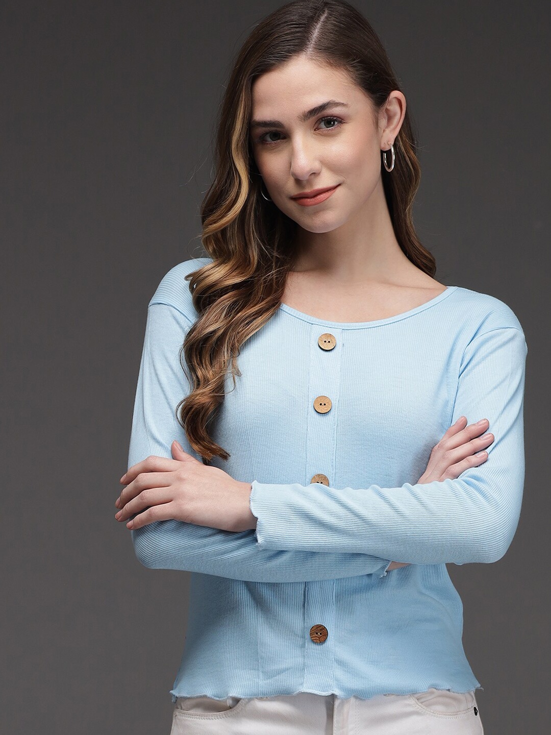

Darzi Blue Solid Top