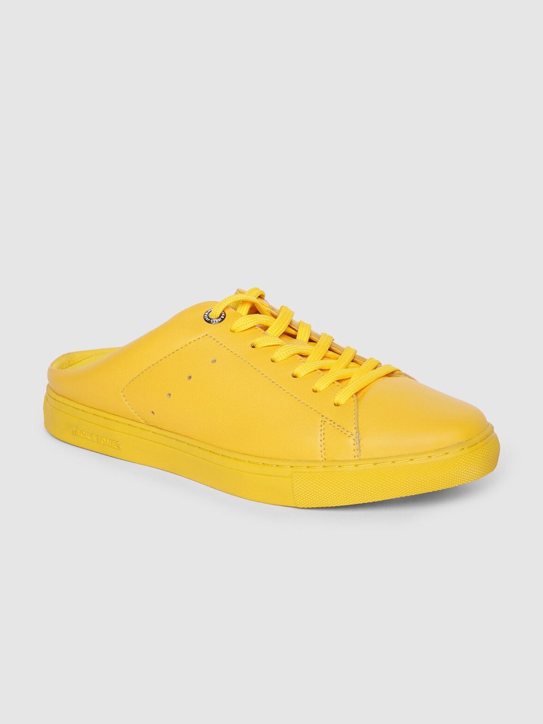 

Jack & Jones Men Yellow Leather Mule Sneakers