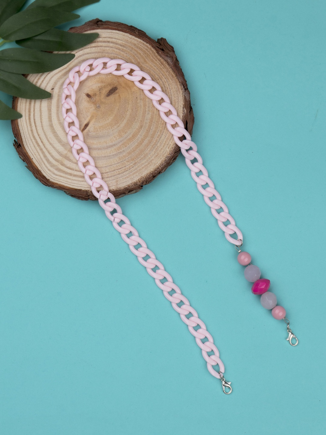 

Arendelle Girls Pink Chain and Beads Mask Chain