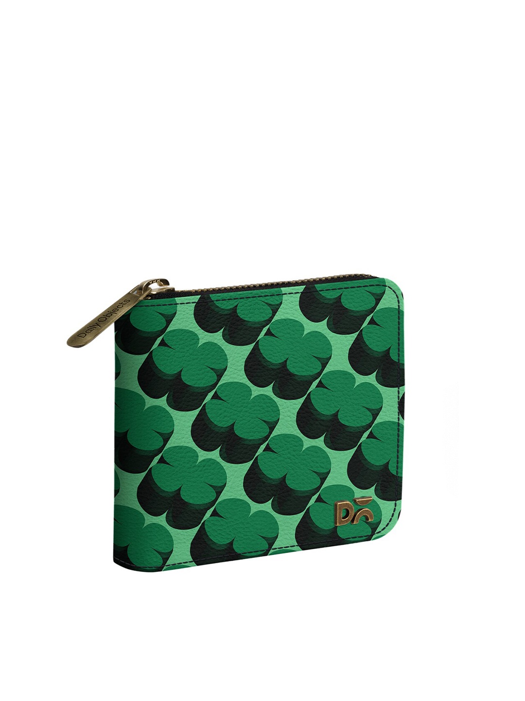 

DailyObjects Women Green Printed PU Zip Around Wallet
