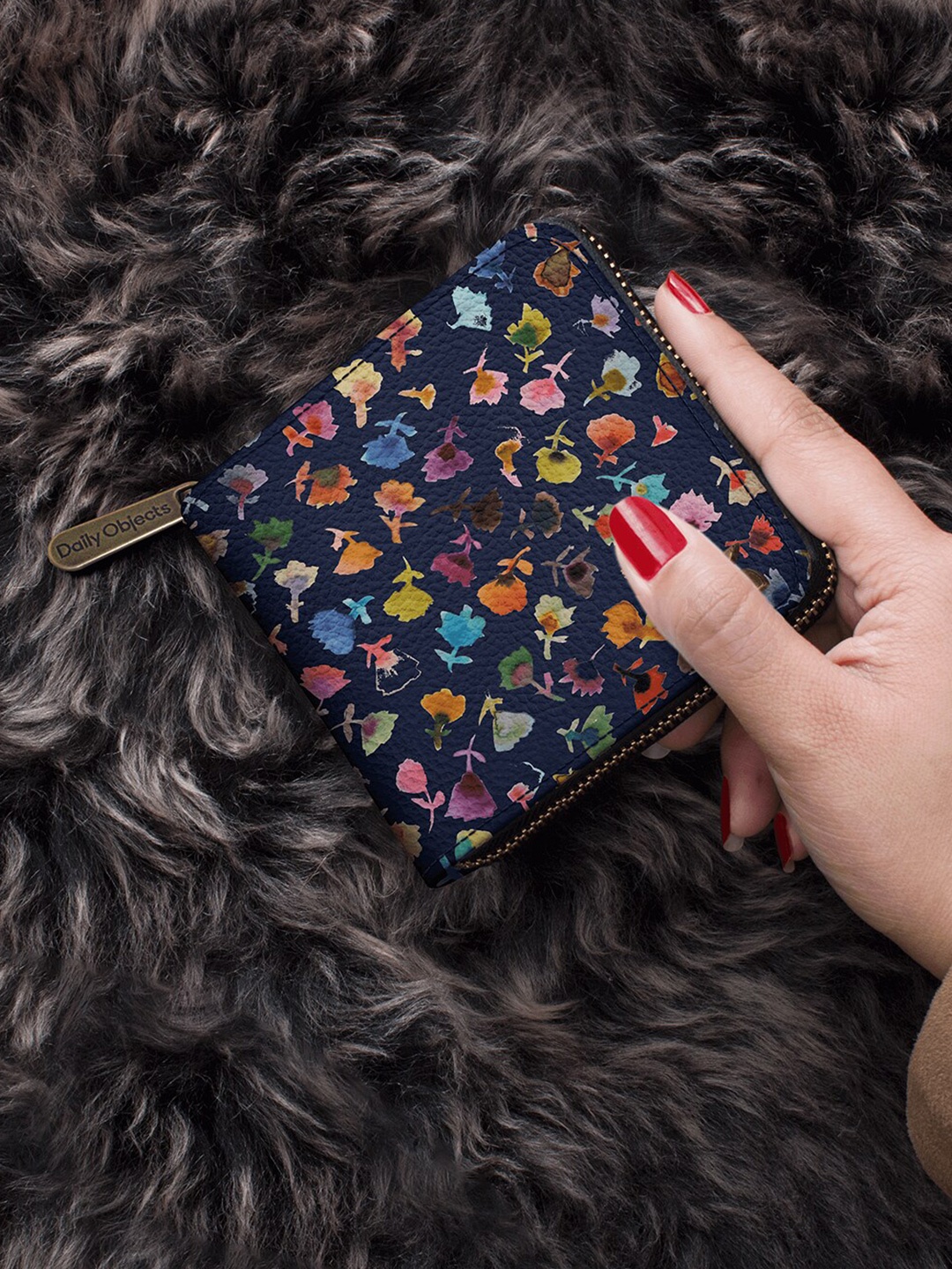 

DailyObjects Women Multicoloured Printed PU Zip Around Wallet, Multi