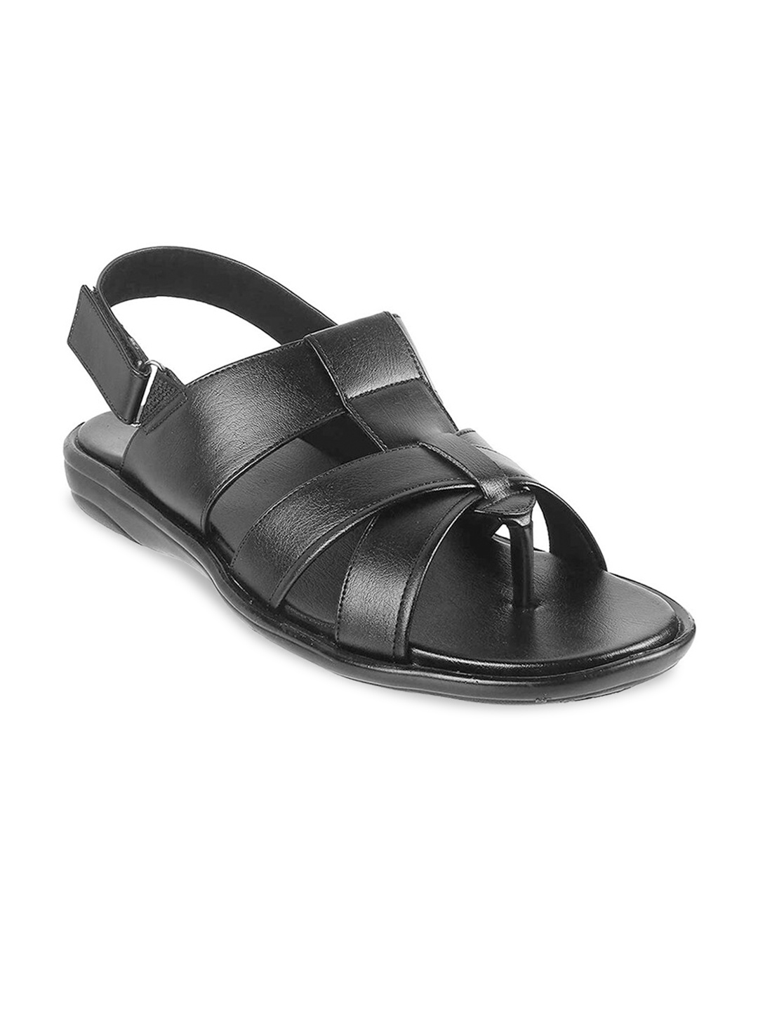 

WALKWAY by Metro Men Black Comfort Sandals