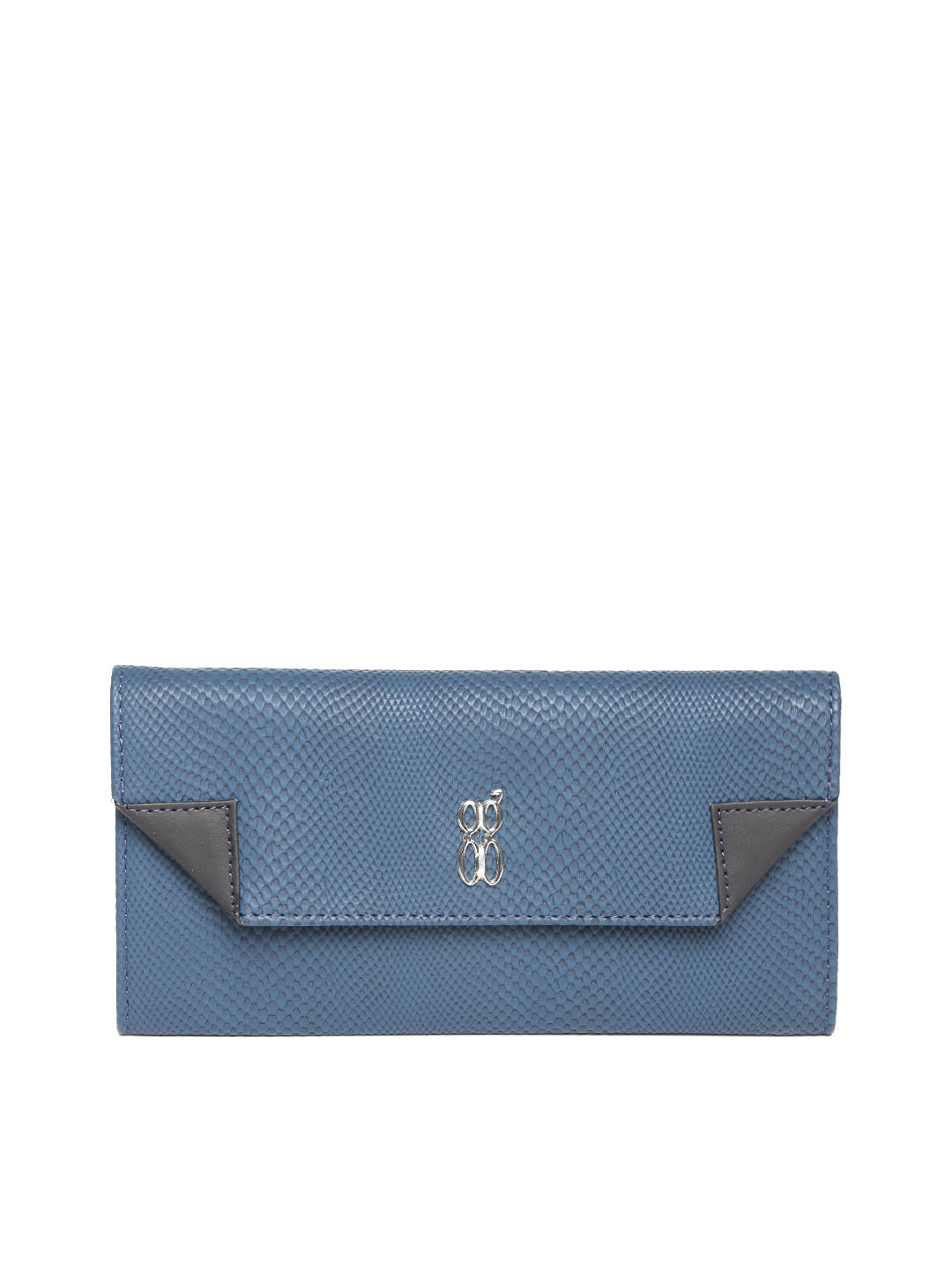

Baggit Women Teal Blue Snakeskin Textured Wallet