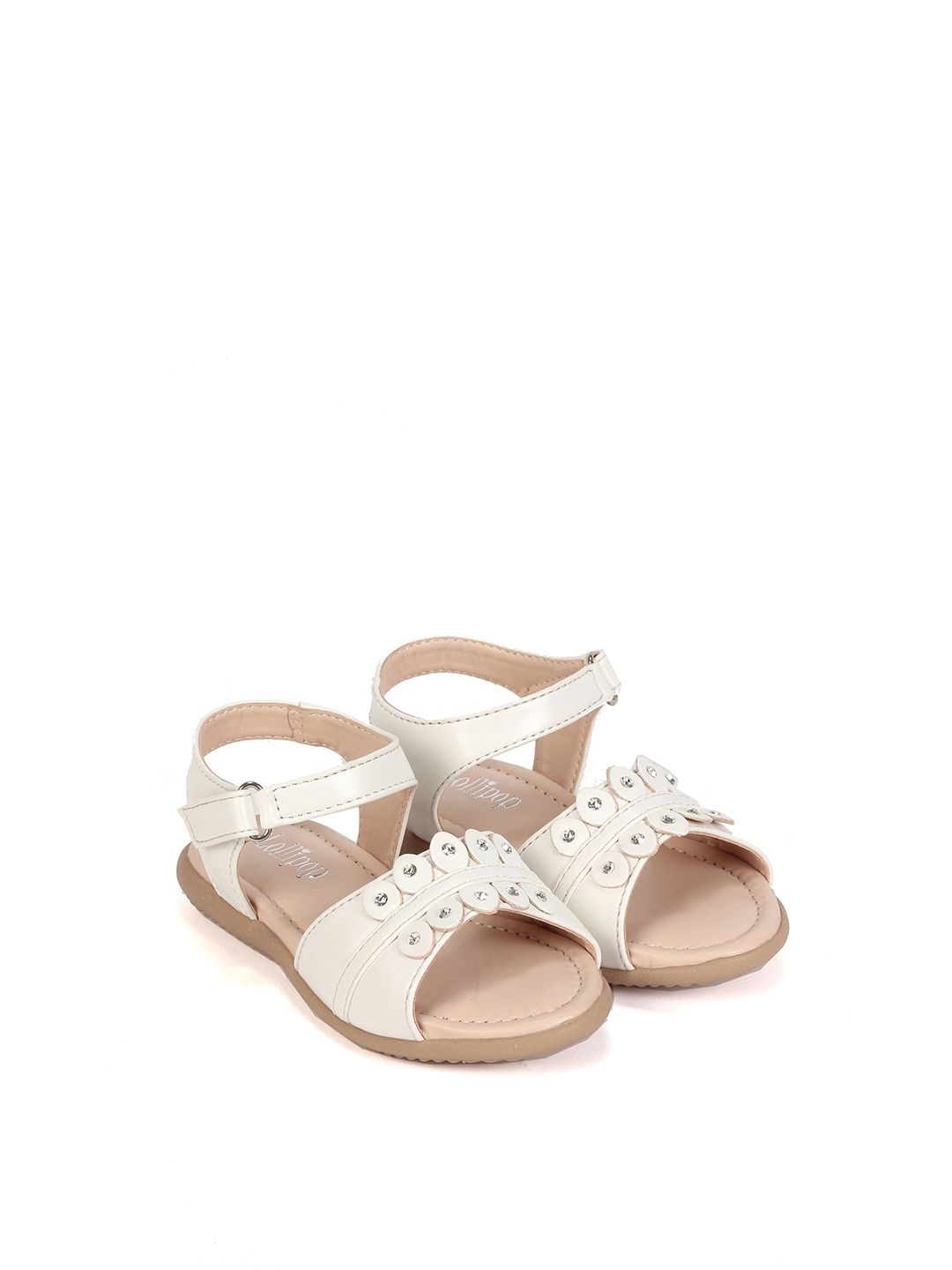 

Lil Lollipop Girls White Comfort Sandals