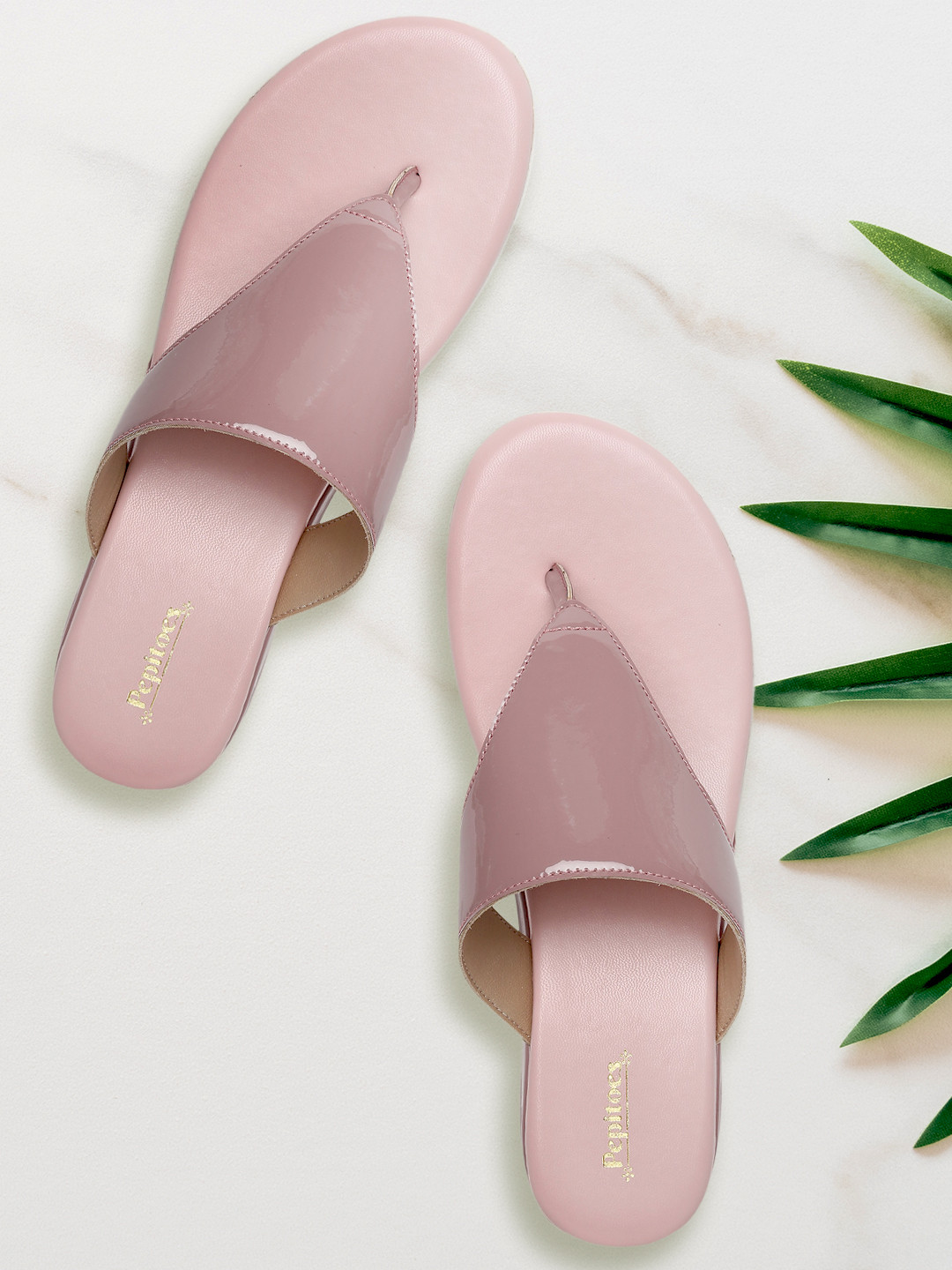 

PEPITOES Women Pink Solid Flatform Heels