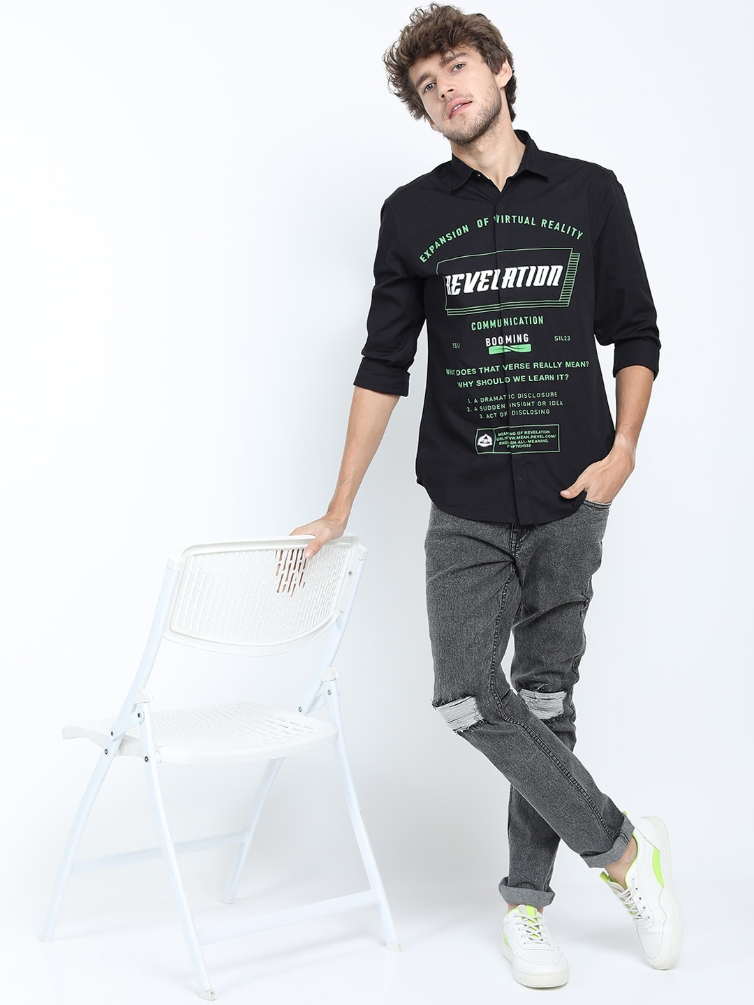 

KETCH Men Grey Slim Fit Mildly Distressed Stretchable Jeans