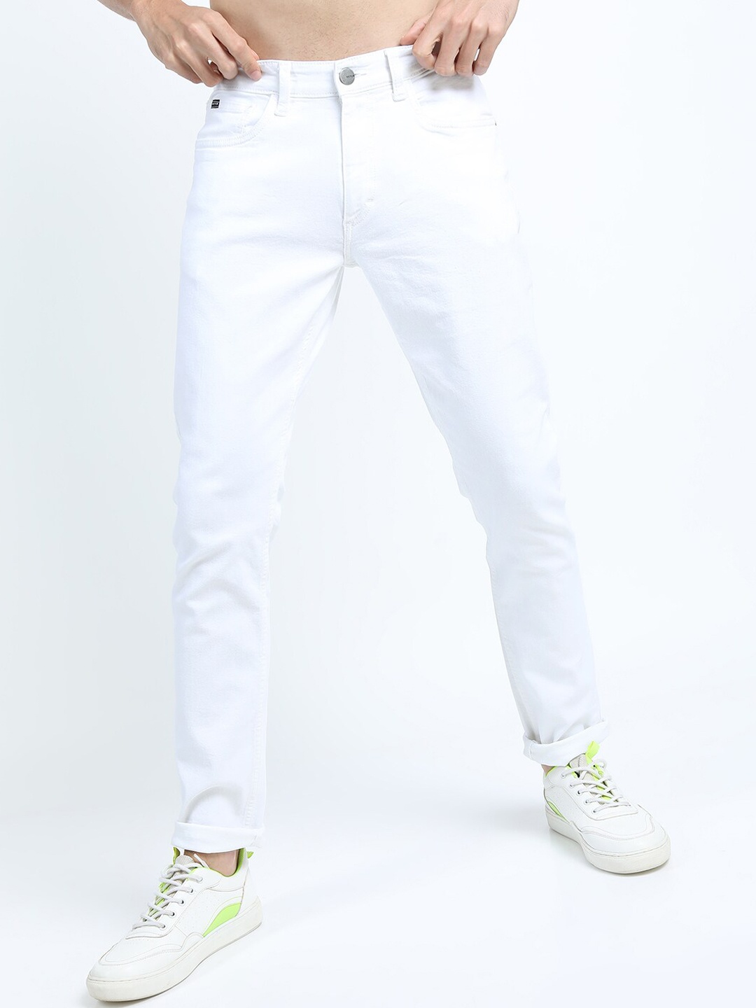 

KETCH Men White Slim Fit Stretchable Jeans