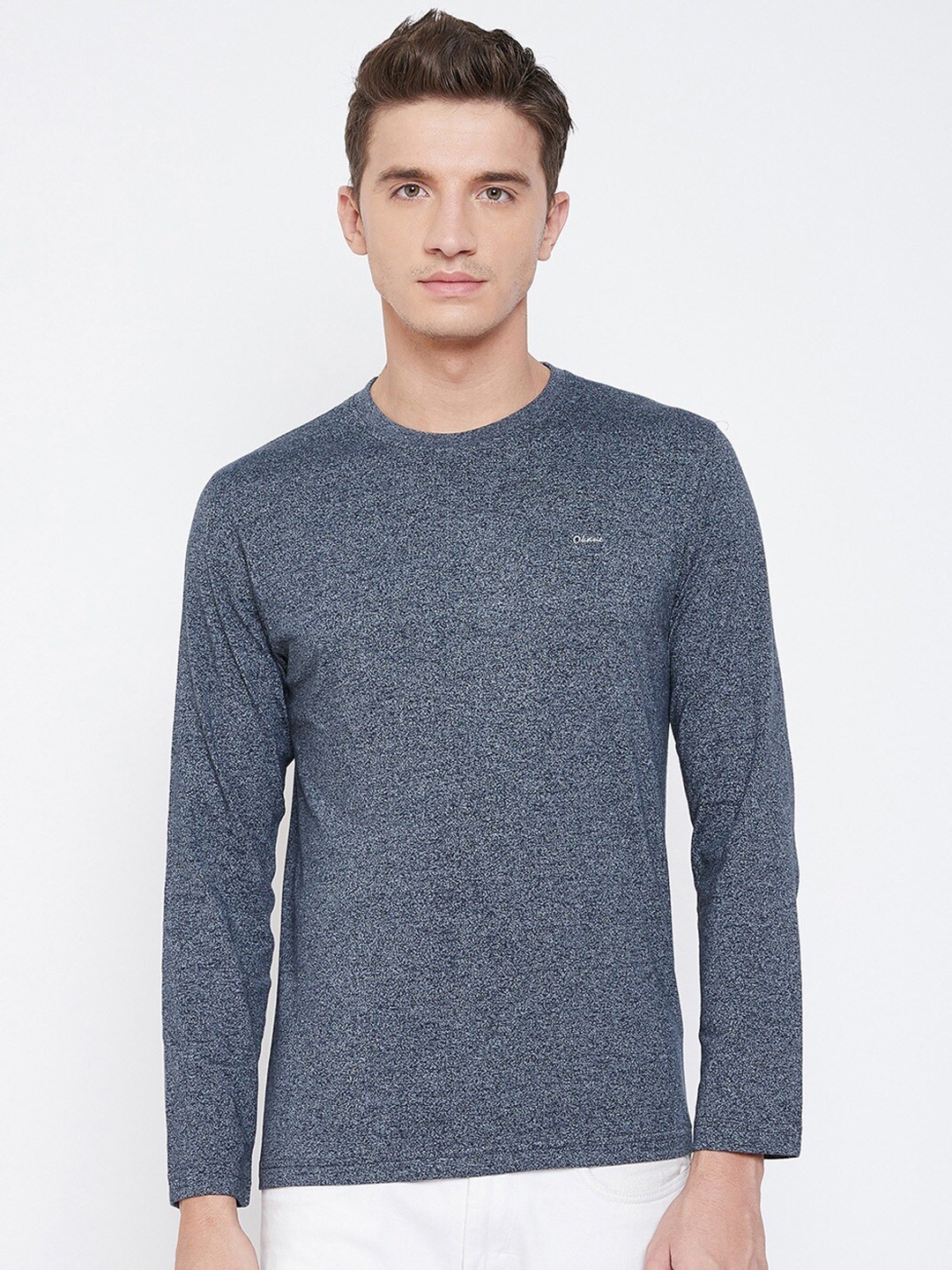 

Okane Men Blue Cotton T-shirt