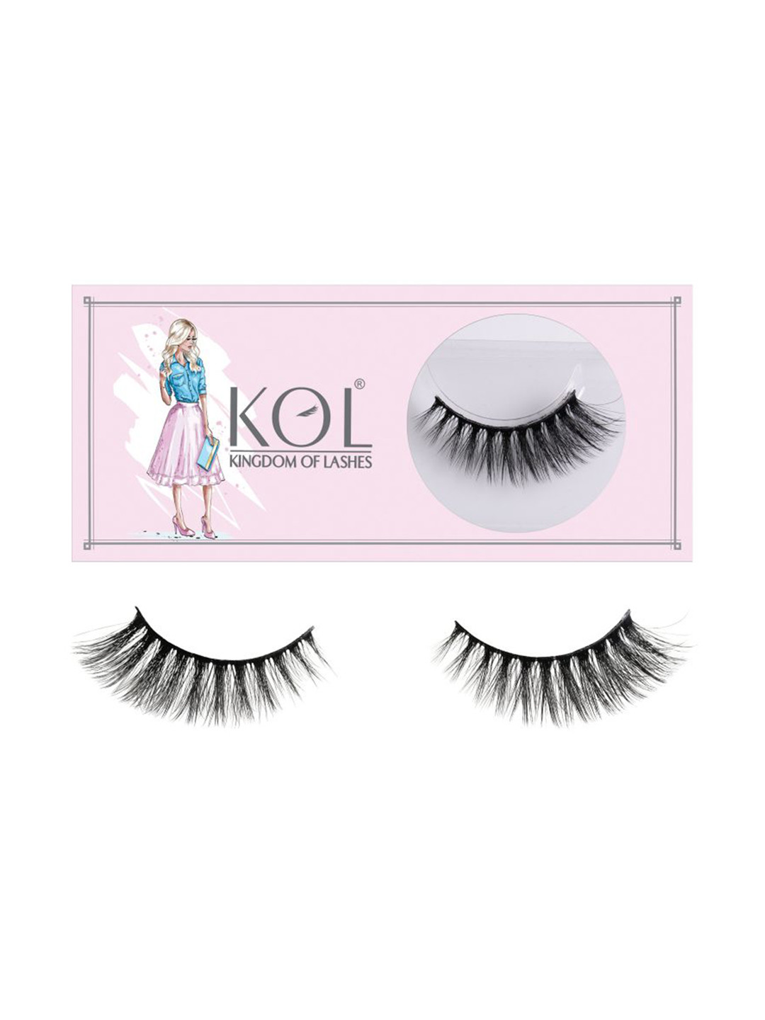 

KINGDOM OF LASHES False Eyelashes - Pearl, Black