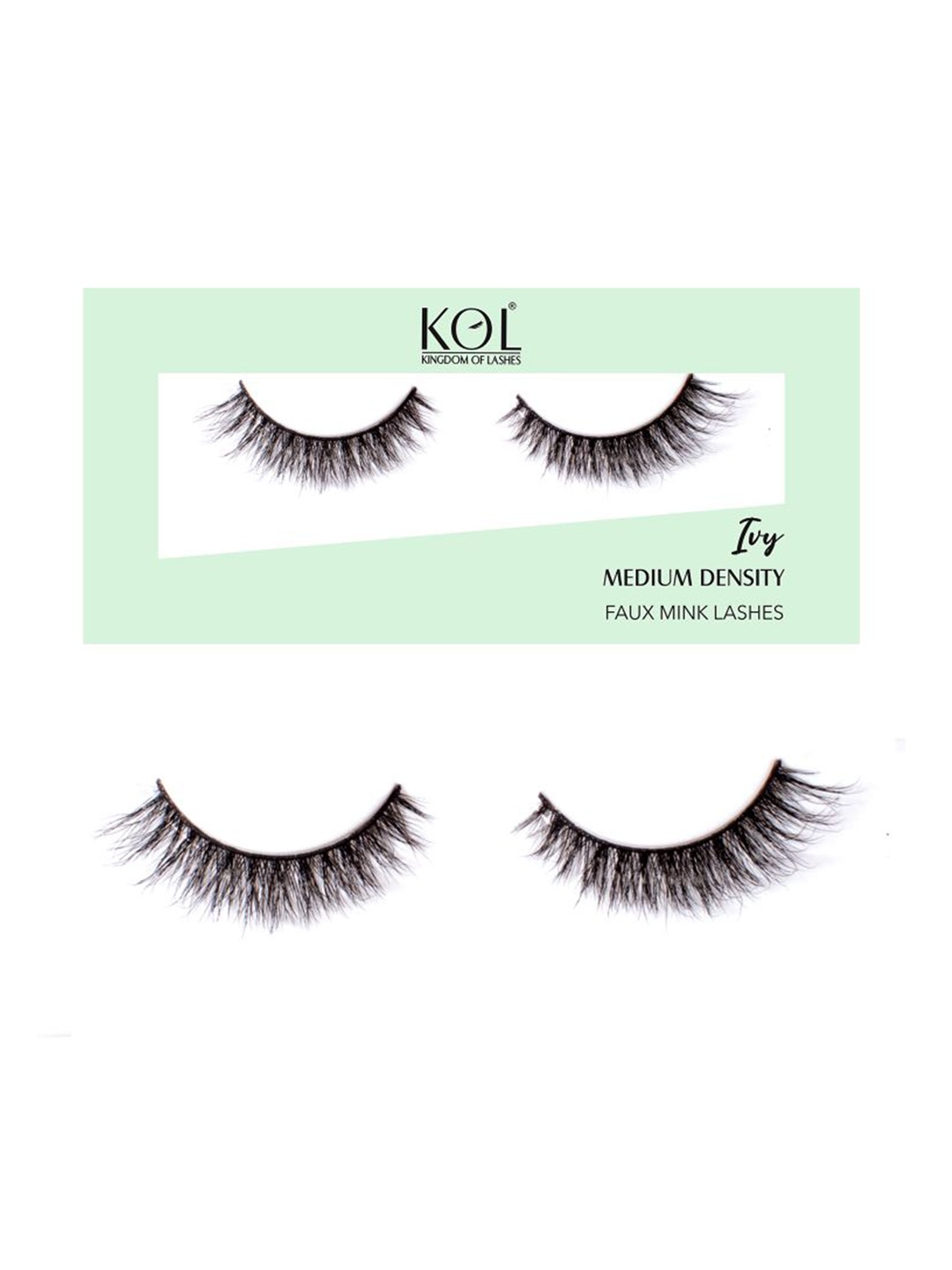 

KINGDOM OF LASHES Medium Density Faux Mink Lashes - Ivy, Black