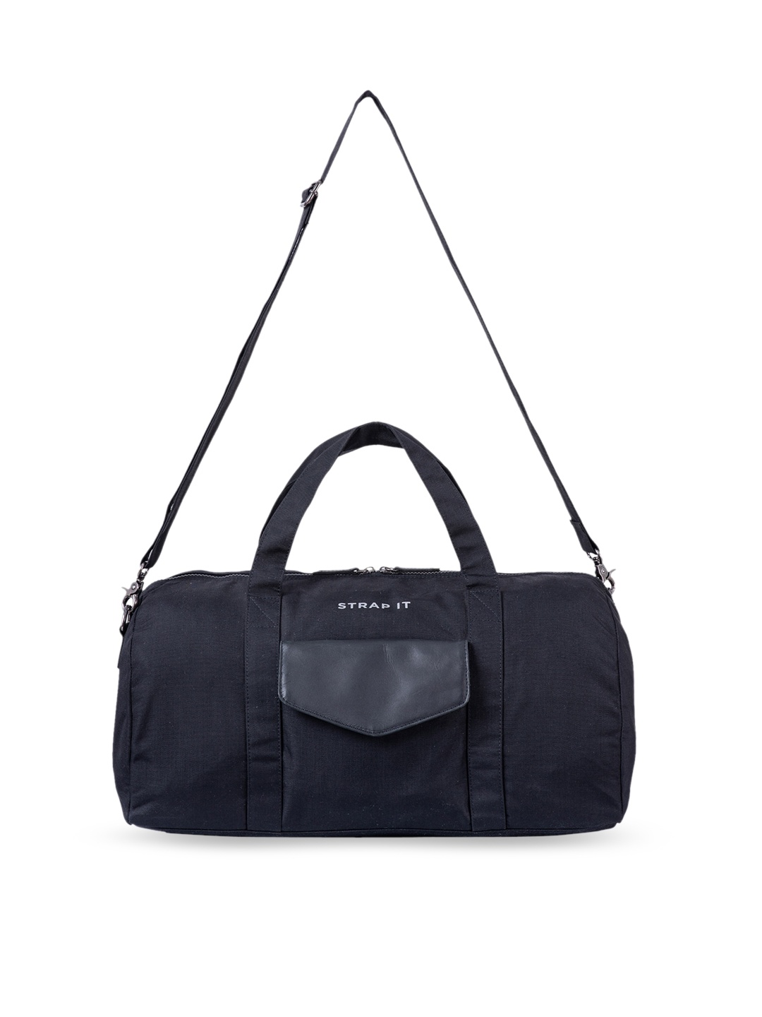 

STRAP IT Black Solid Duffel Bag