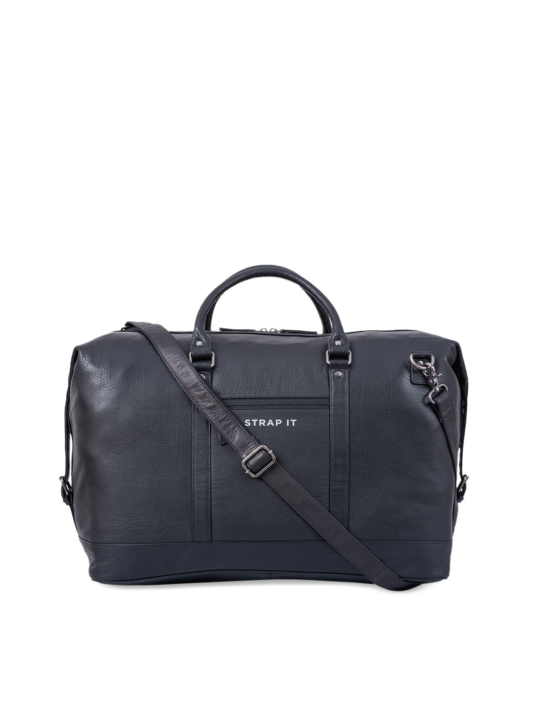 

STRAP IT Black Solid Large Duffel Bag