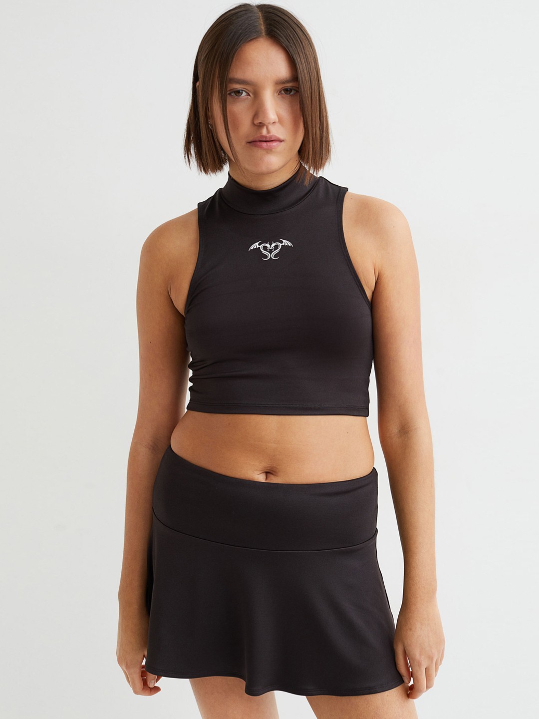 

H&M Women Short Skirt, Black