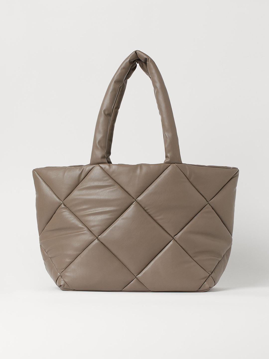 

H&M Quilted Shopper, Beige