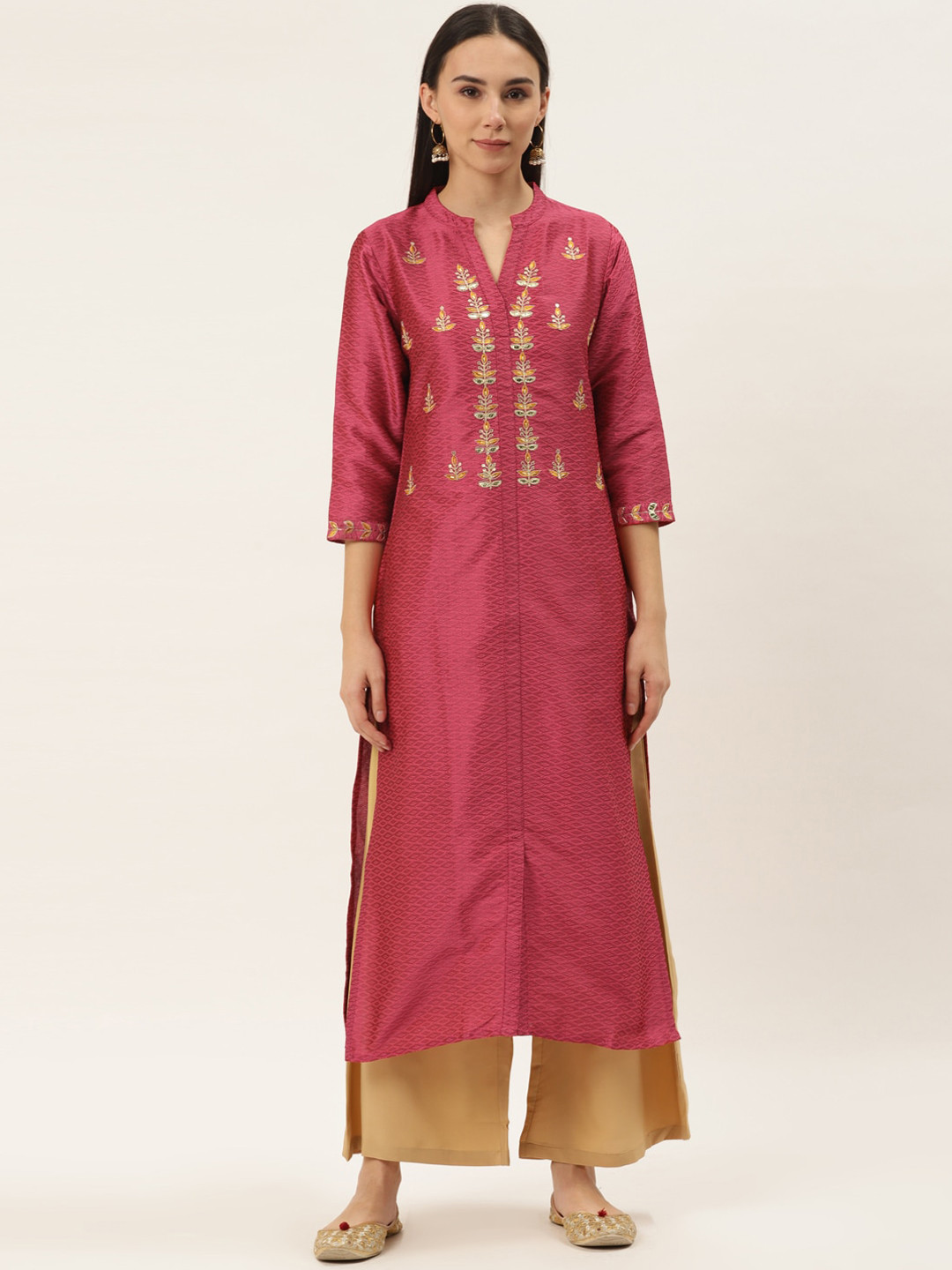 

Varanga Women Coral Yoke Design Yoke Design Kurta