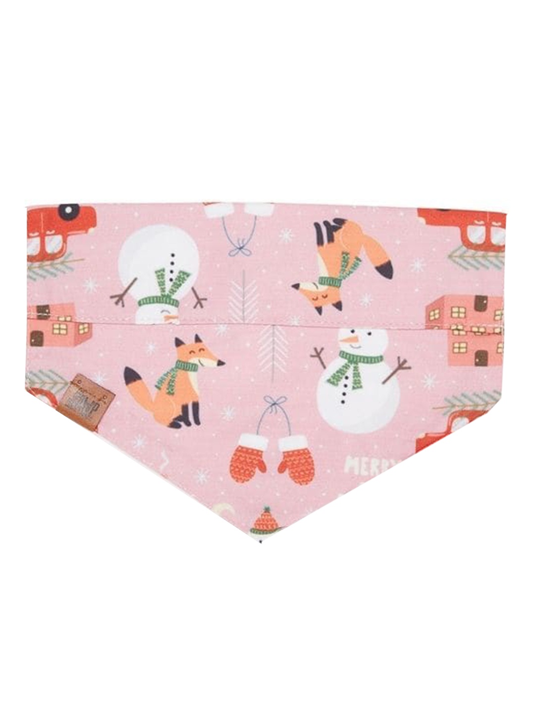 

thepawpstarco Pink Printed Dog Bandana Scarf