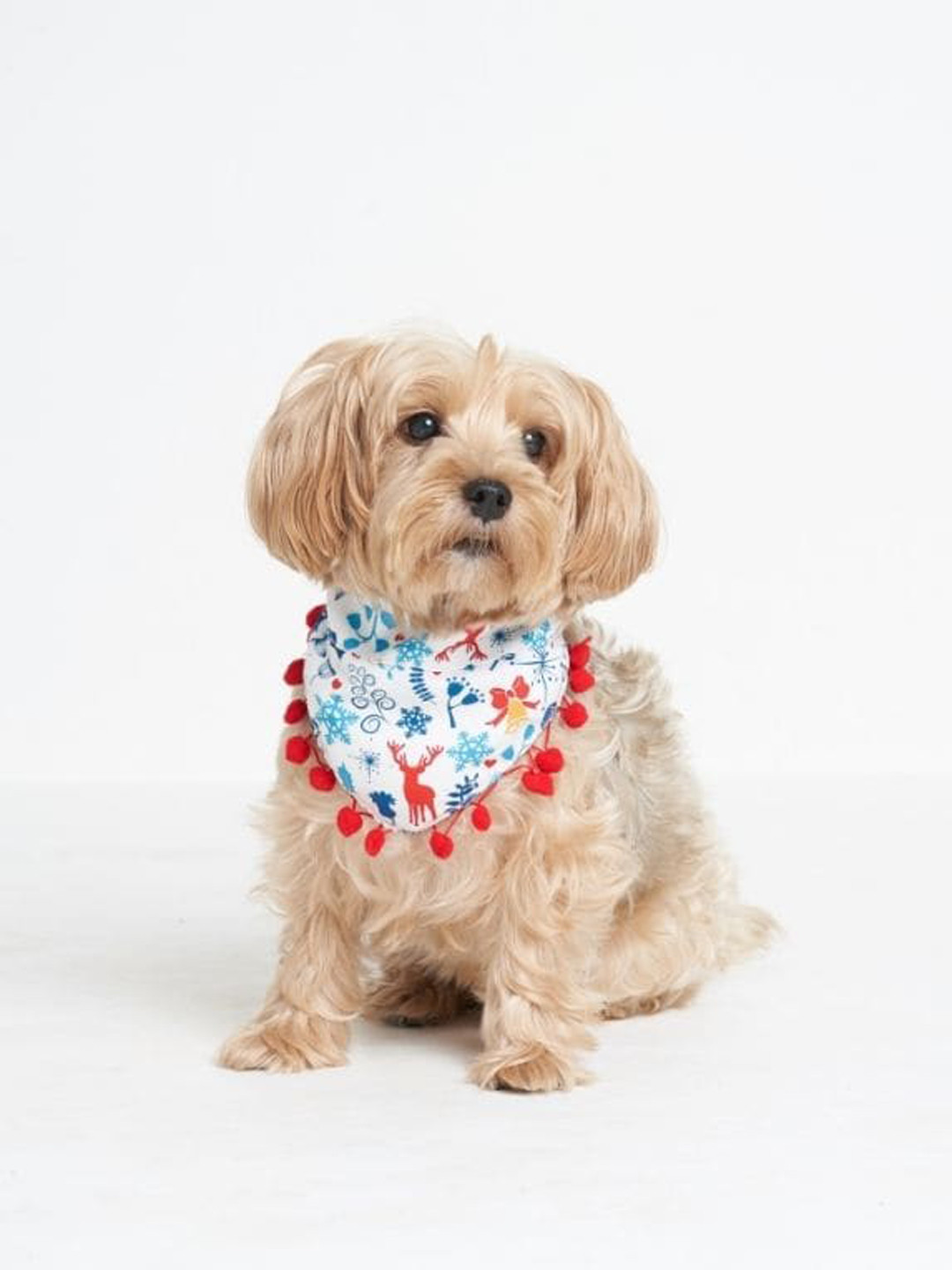 

thepawpstarco Pink & Blue Christmas Pet Bandana