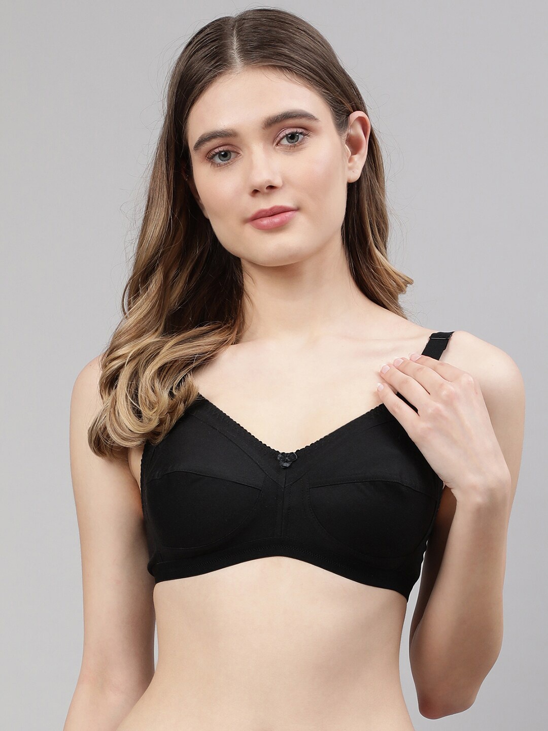 

CUKOO Black Full Coverage Bra