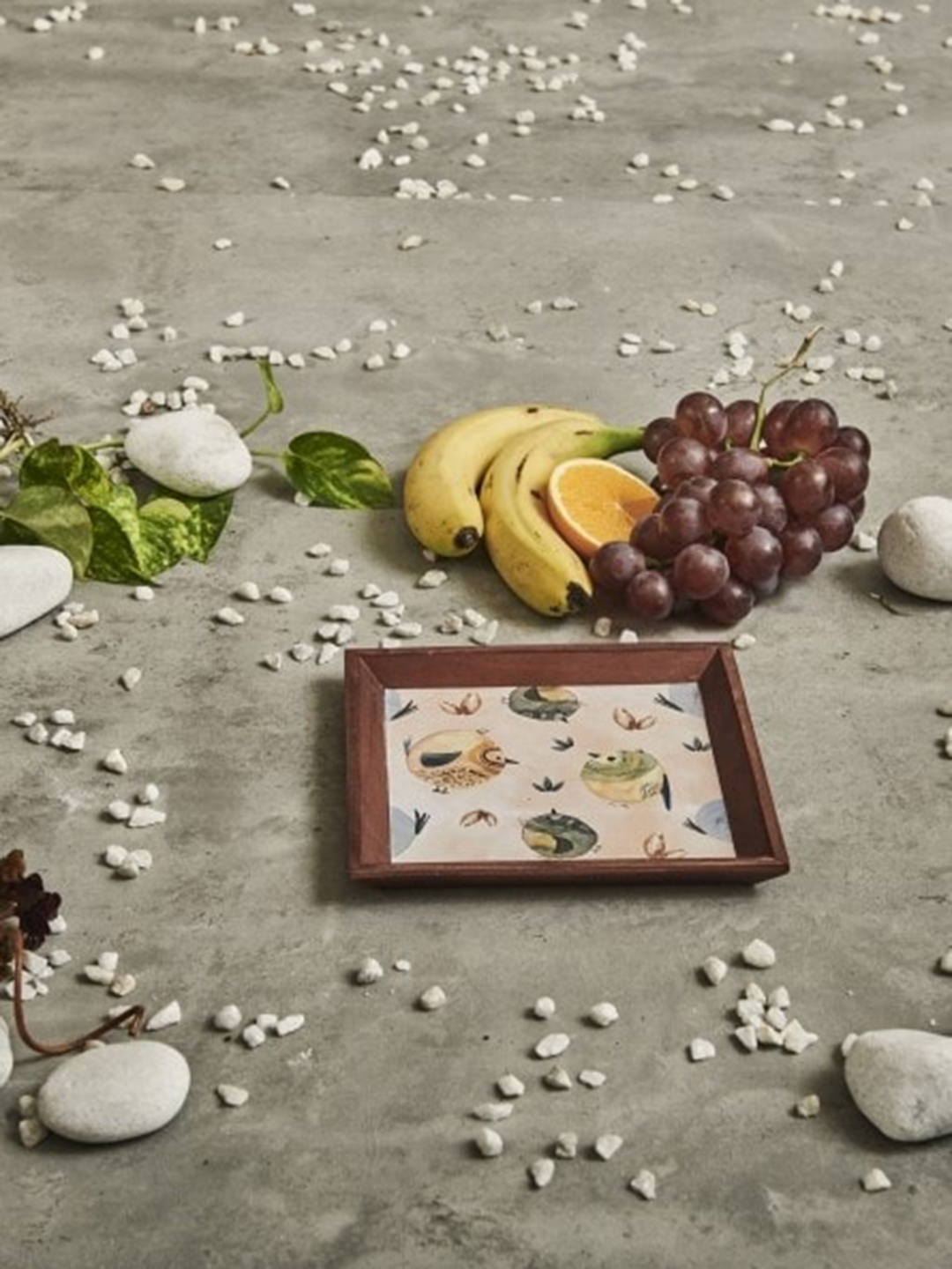 

A Tiny Mistake Rose Cute Bird Printed Small Square Serving Trays