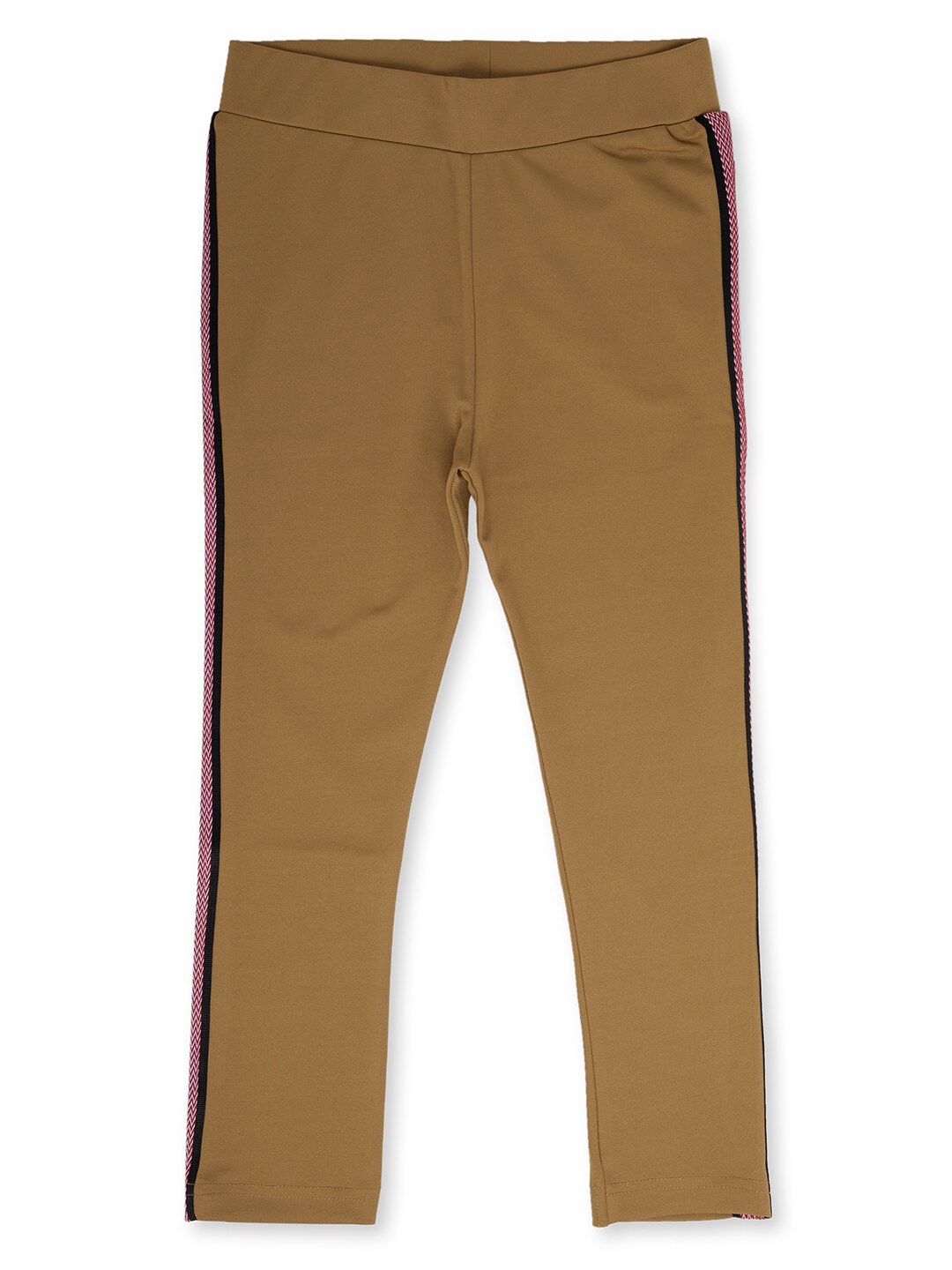 

earth conscious Girls Beige Solid Relaxed-Fit Jeggings