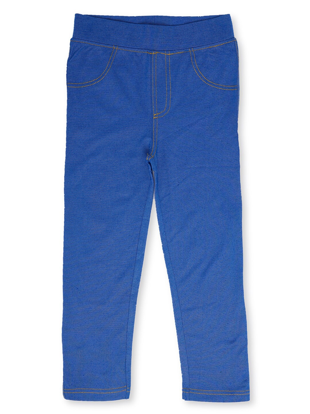 

earth conscious Girls Blue Solid Jeggings