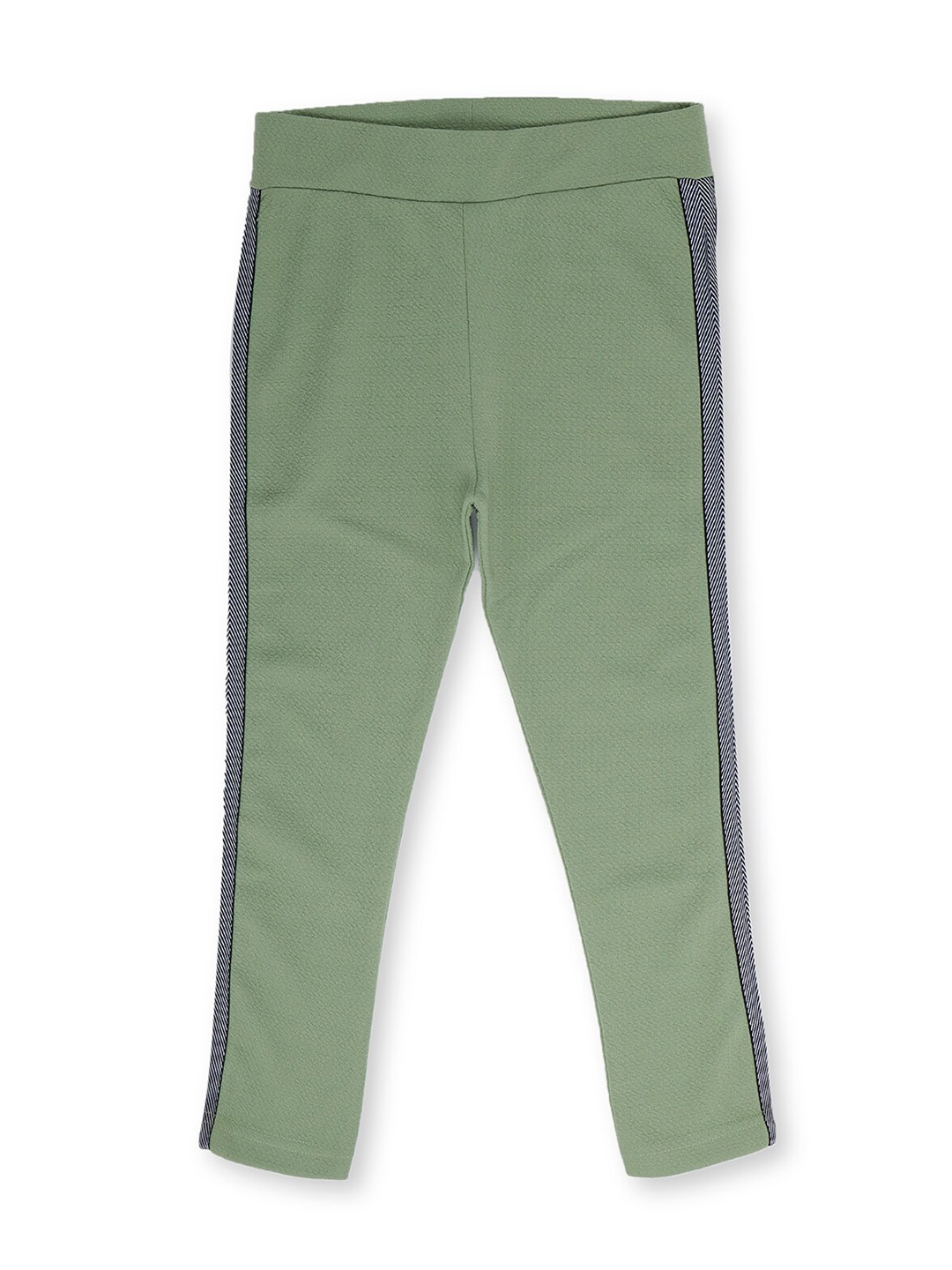 

earth conscious Girls Green Solid Tapered Woven Jeggings