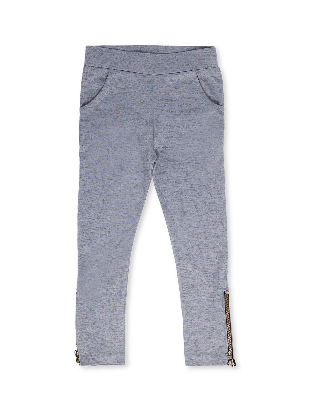 

earth conscious Girls Grey Solid Relaxed-Fit Jeggings