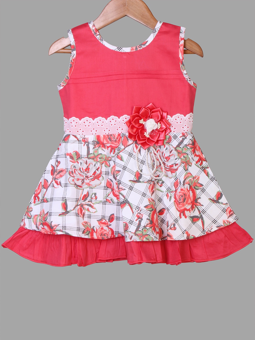

Enfance Red Floral Printed Dress