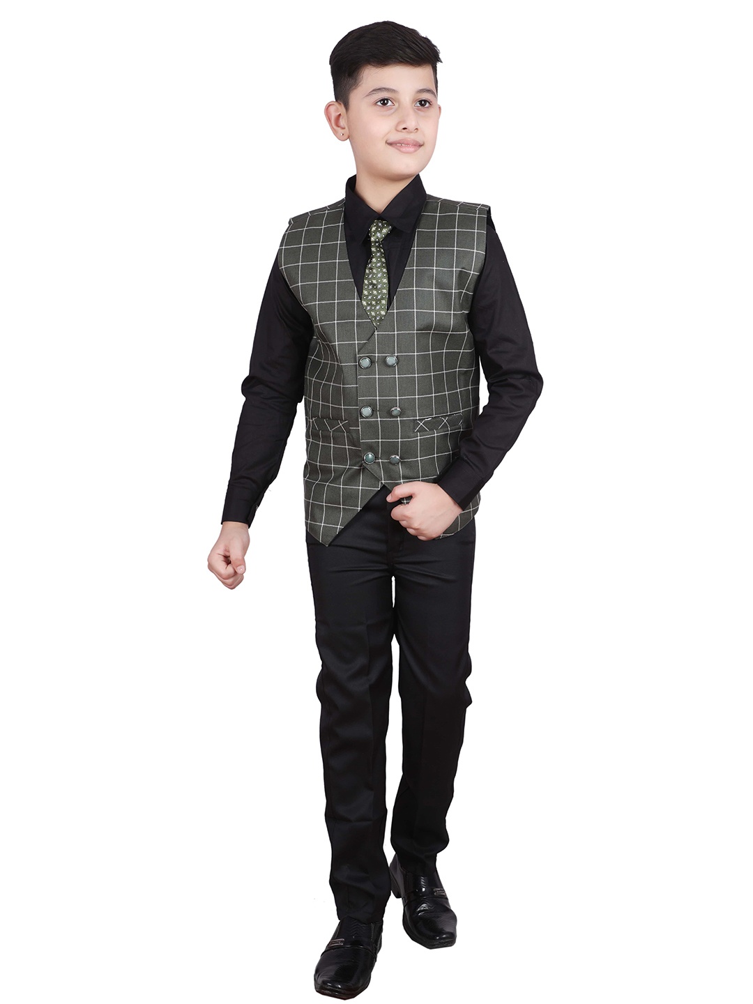 

Pro-Ethic STYLE DEVELOPER Boys Green & Black 3 Piece Suit